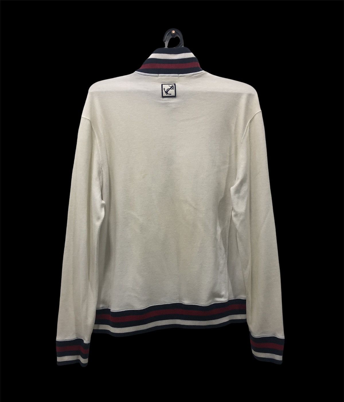 Burberry Burberry Black Label Jacket White with Navy&Burgundy Accents Size US M / EU 48-50 / 2 - 2 Thumbnail
