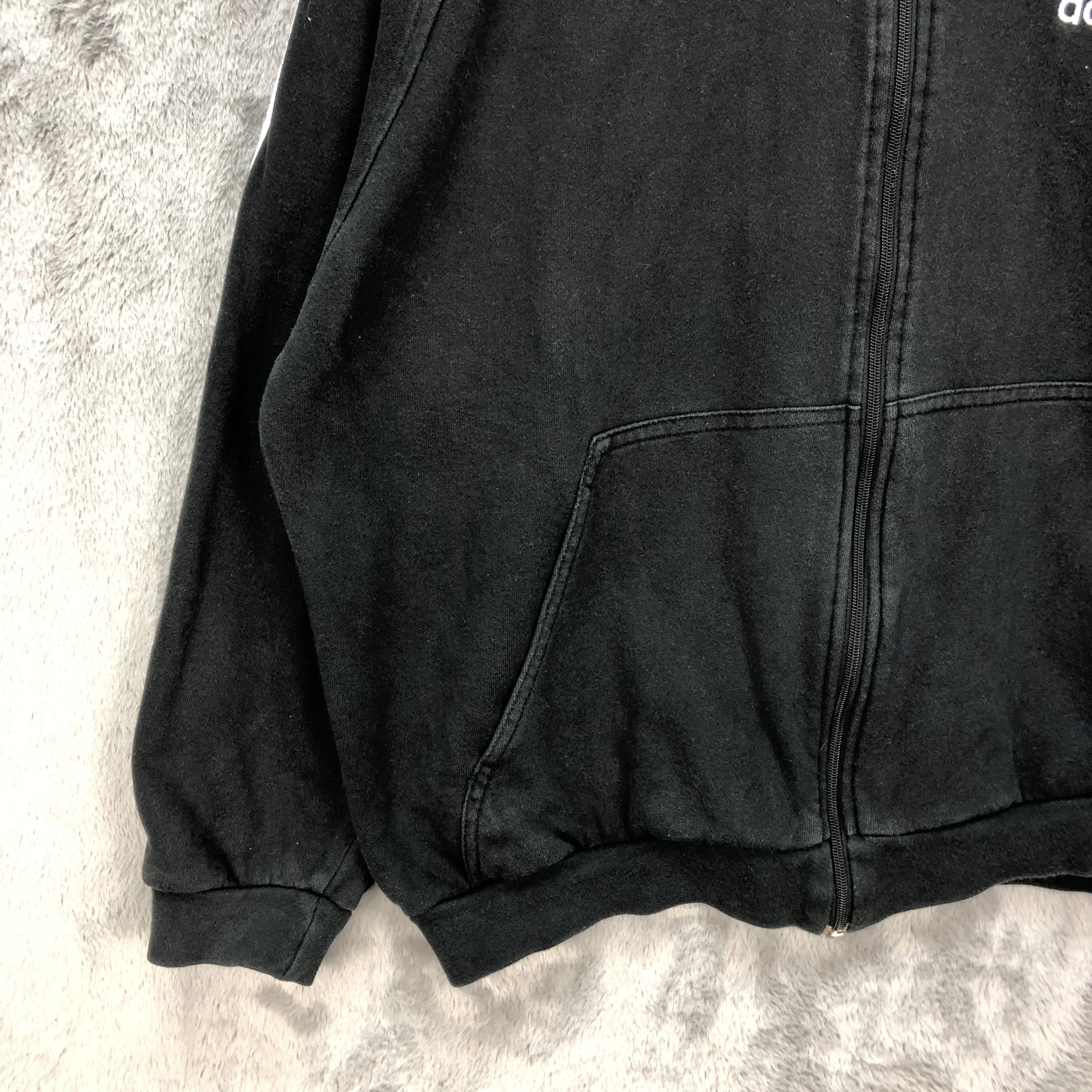 Adidas Vintage Adidas Trefoil Back Big Logo Zipper Hoodie #5336-184 Size US L / EU 52-54 / 3 - 6 Thumbnail