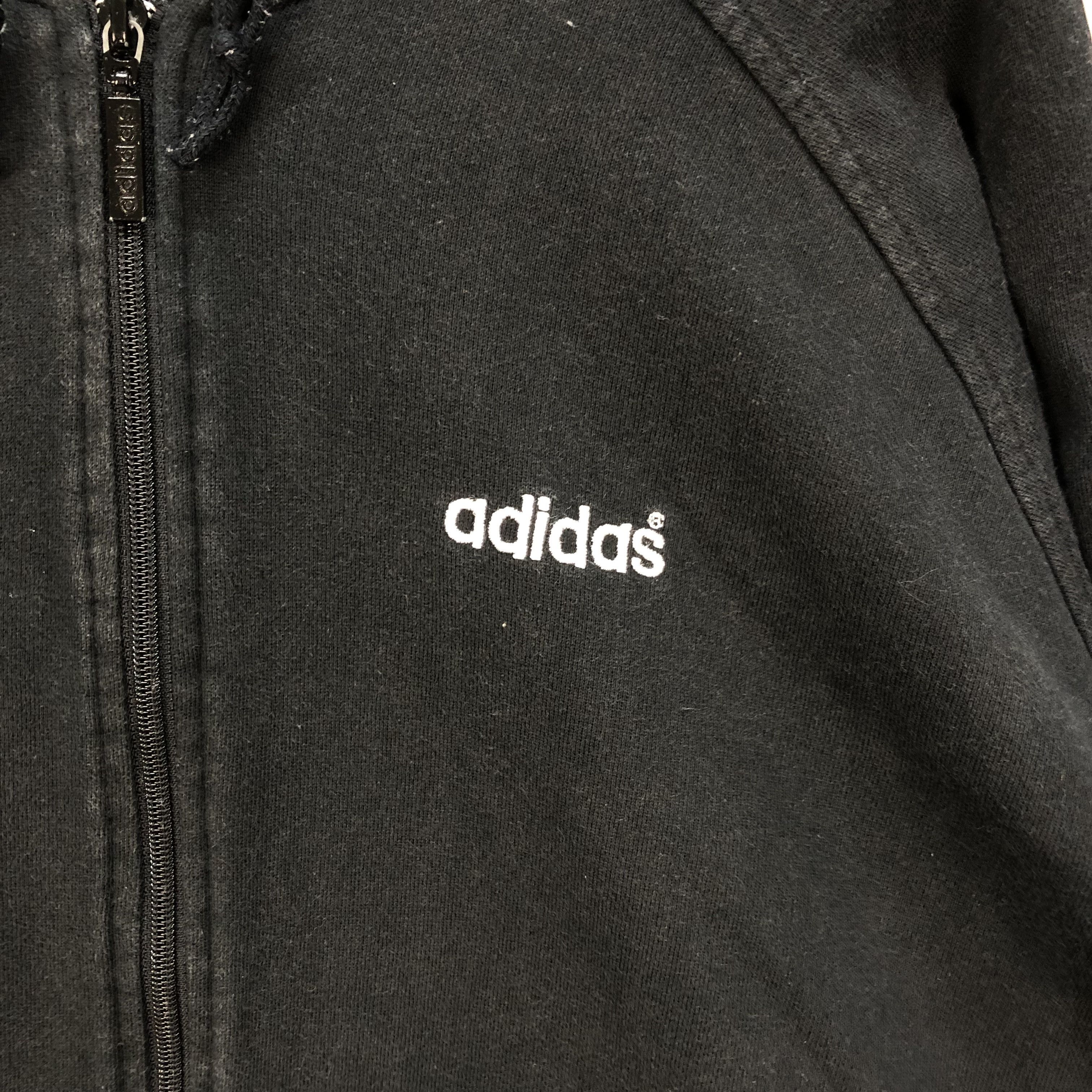 Adidas Vintage Adidas Trefoil Back Big Logo Zipper Hoodie #5336-184 Size US L / EU 52-54 / 3 - 4 Thumbnail