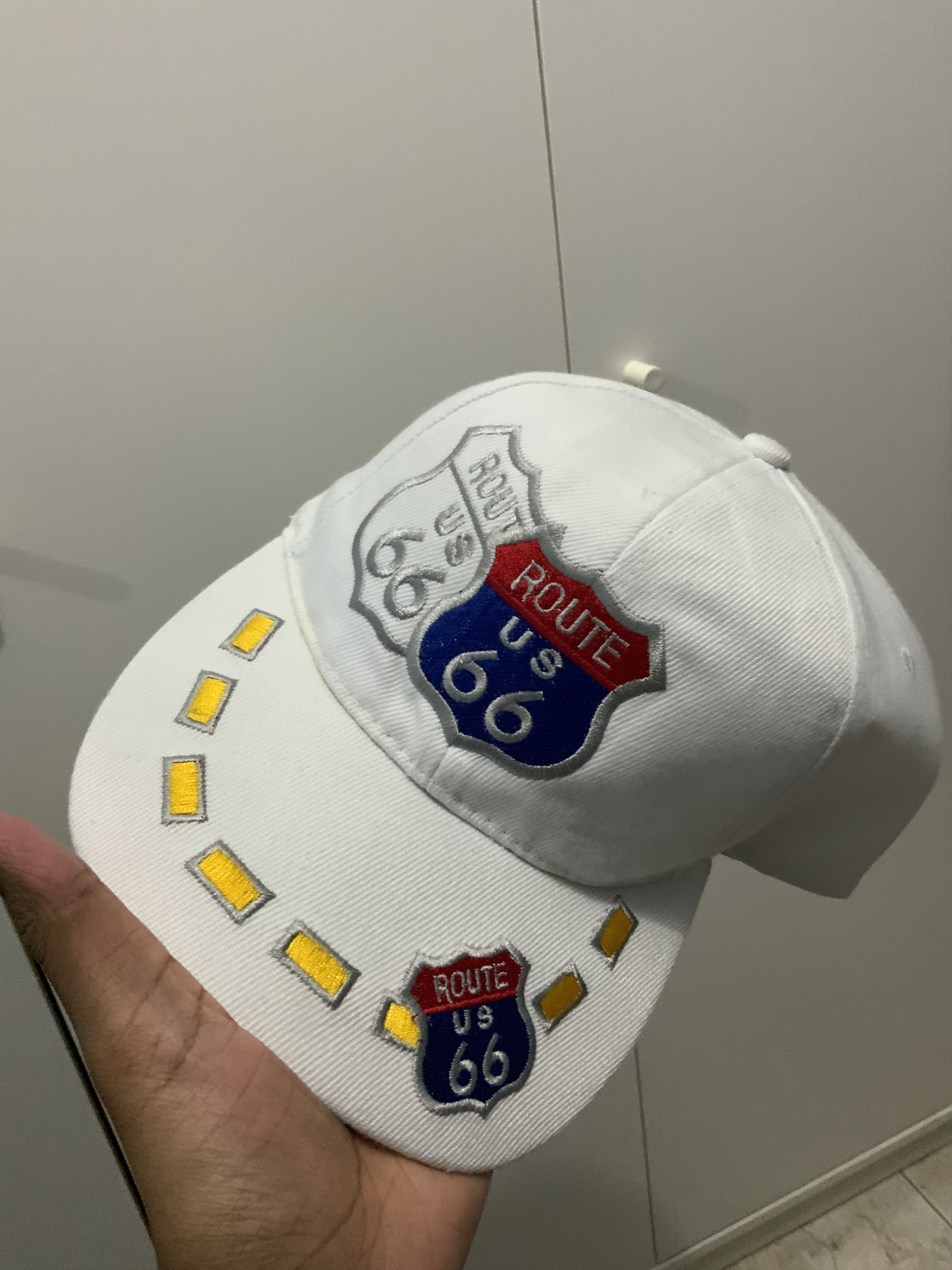 Route 66 Route us 66 White Streetwear Hat Size ONE SIZE - 12 Thumbnail