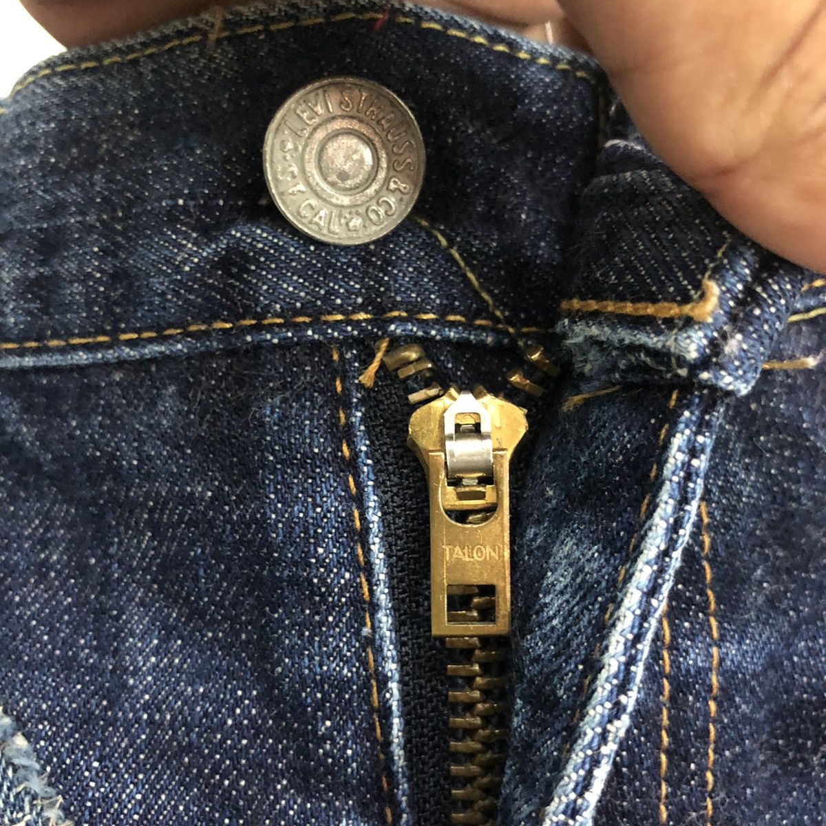Levi's × Levi's Vintage Clothing × Vintage kapital style vintage levi’s 502 selvedge big (E) talon Size US 31 - 9 Thumbnail