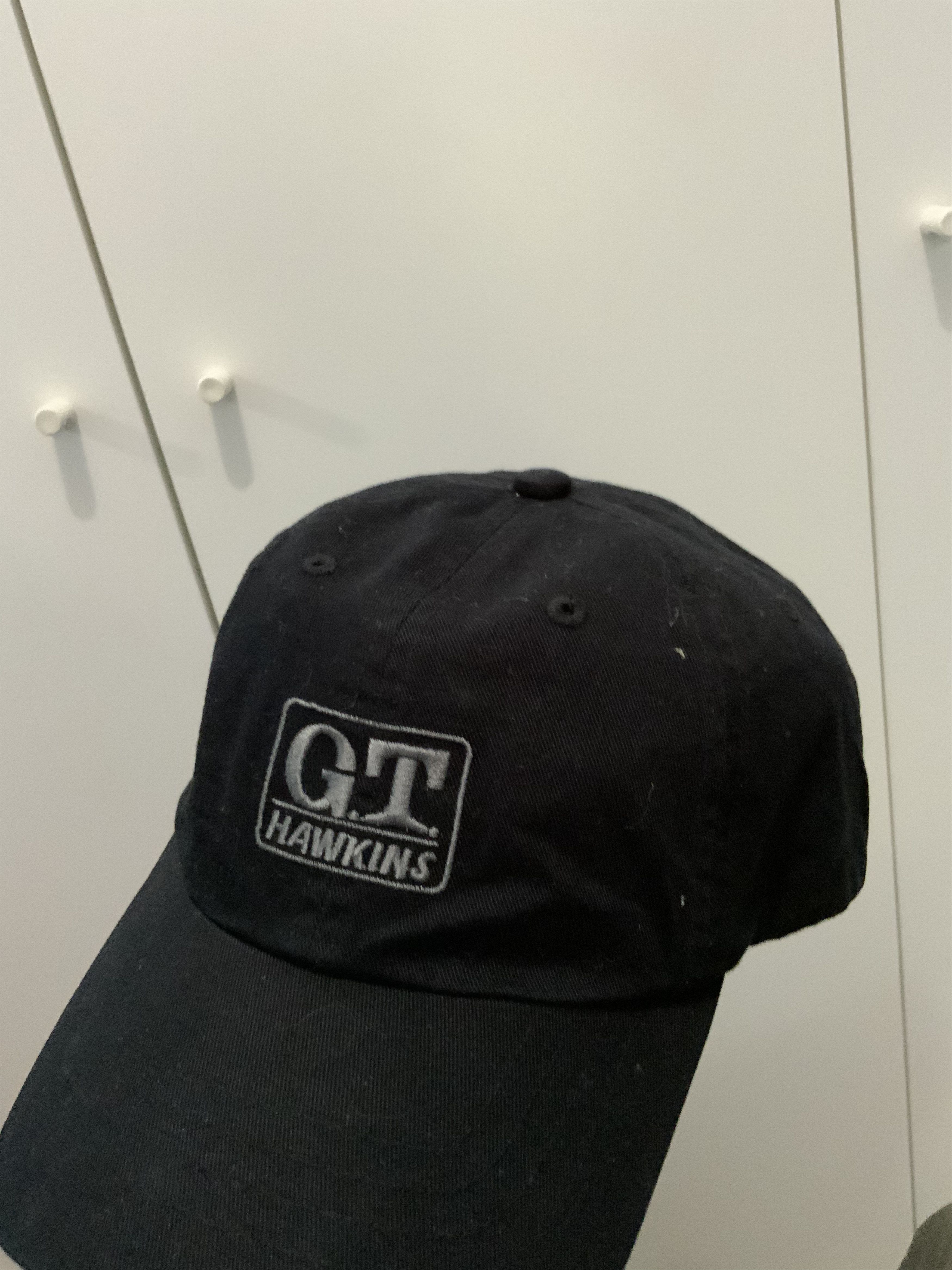 Vintage G.T Hawkins Official Licensed Black Hat Cap Size ONE SIZE - 15 Thumbnail
