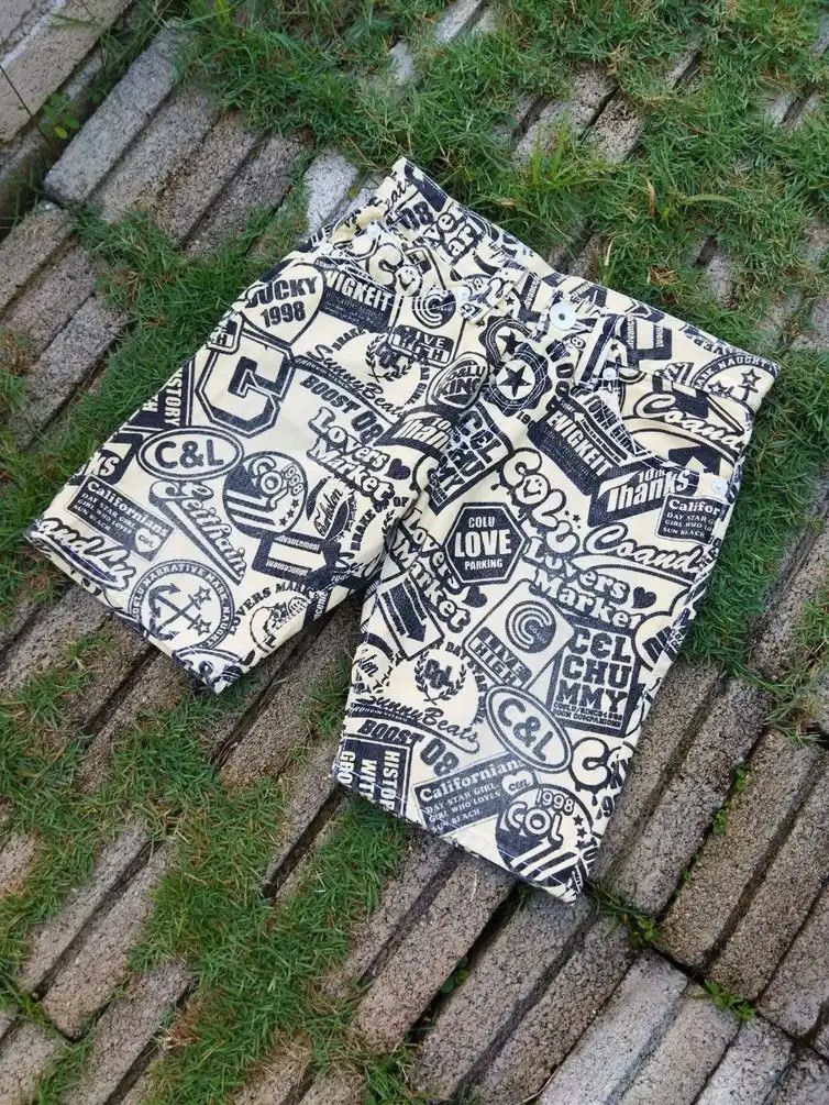 Japanese Brand Vintage Co&Lu Overprint Shortpants Size US 31 - 8 Thumbnail