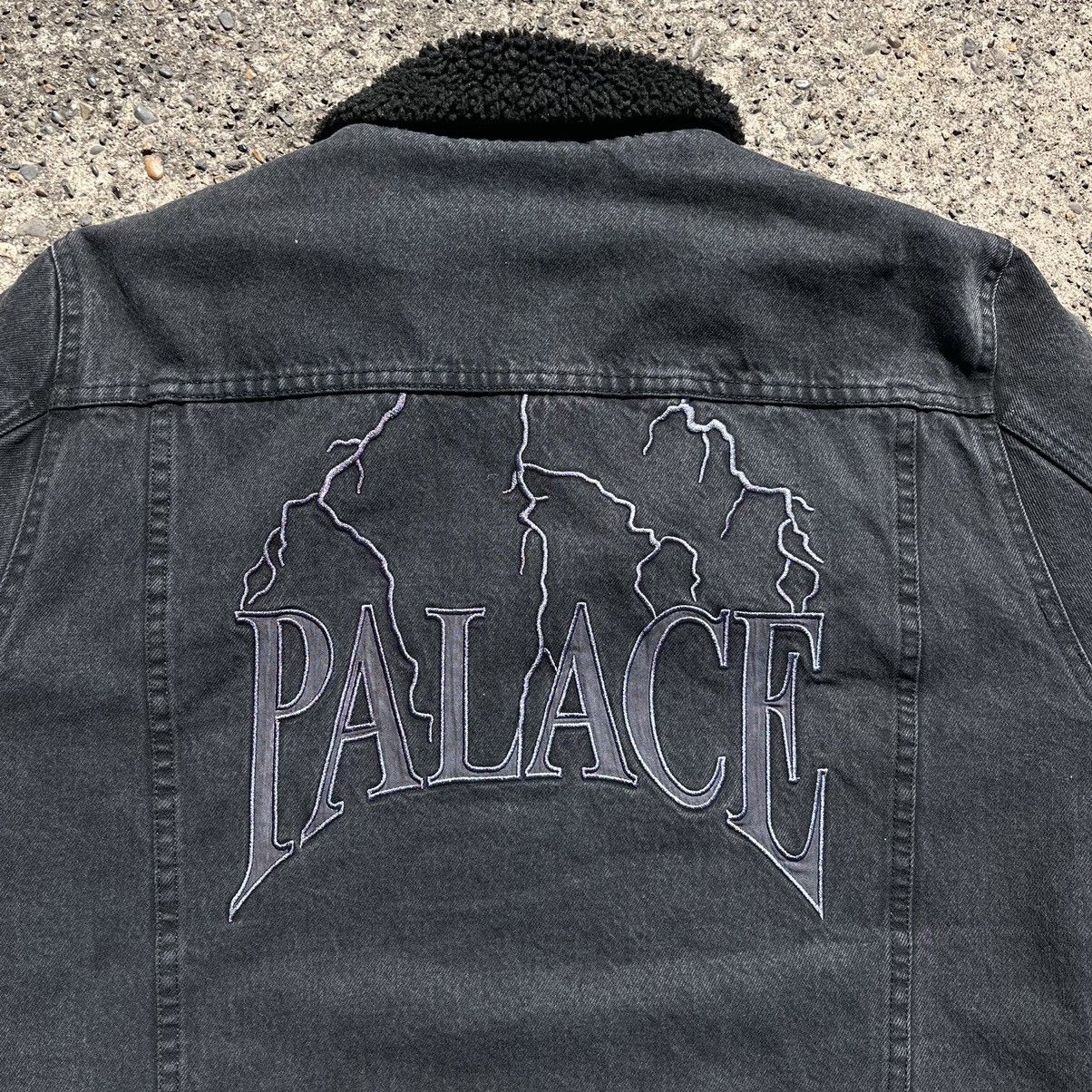 Hype Palace Streetwear Palace Skateboards Denim Shearling Funder Jacket Size Large Grailed