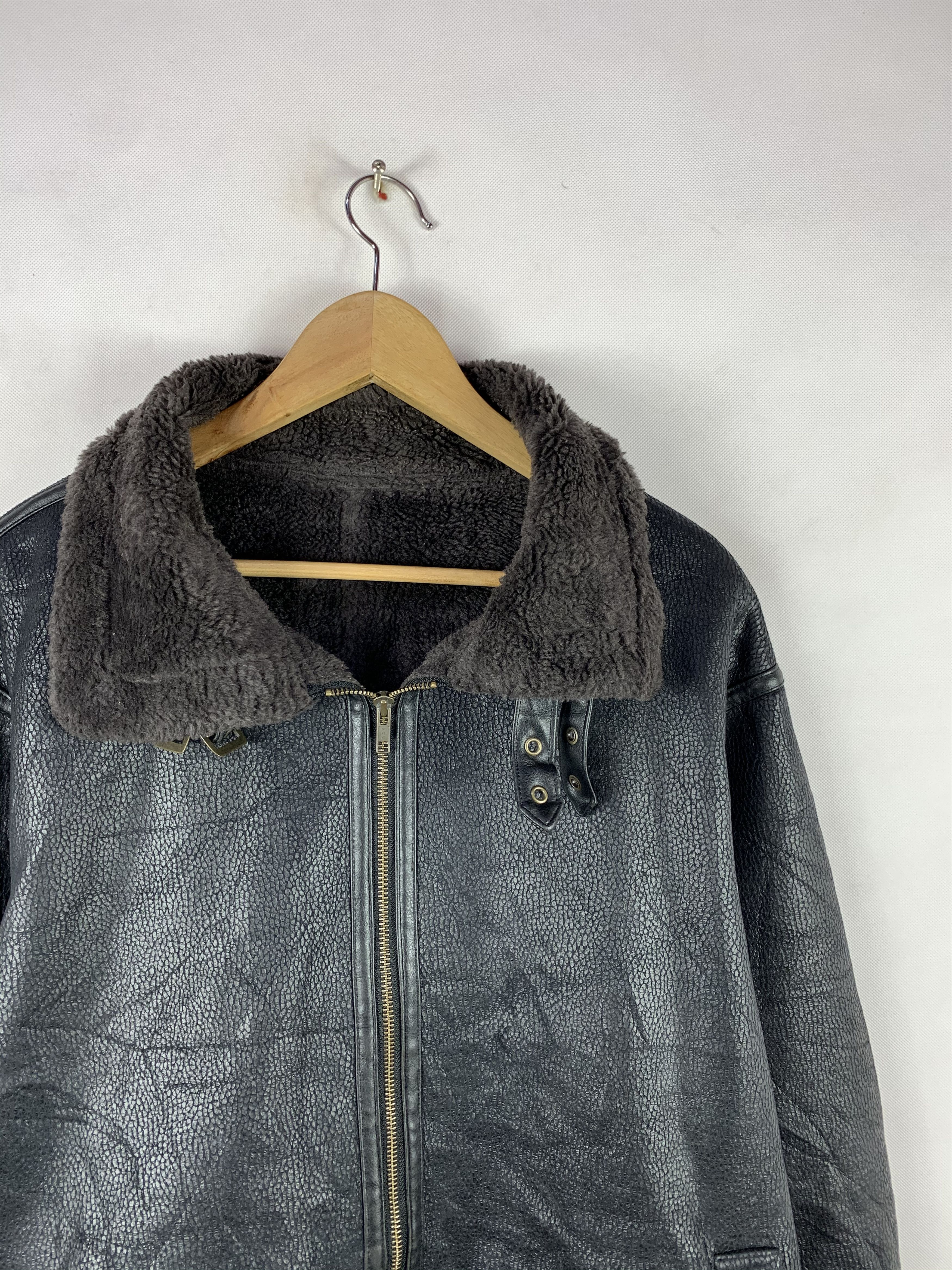 Japanese Brand 🔥Nota Bene Leather Riding Style Winter Jacket Size US L / EU 52-54 / 3 - 3 Thumbnail