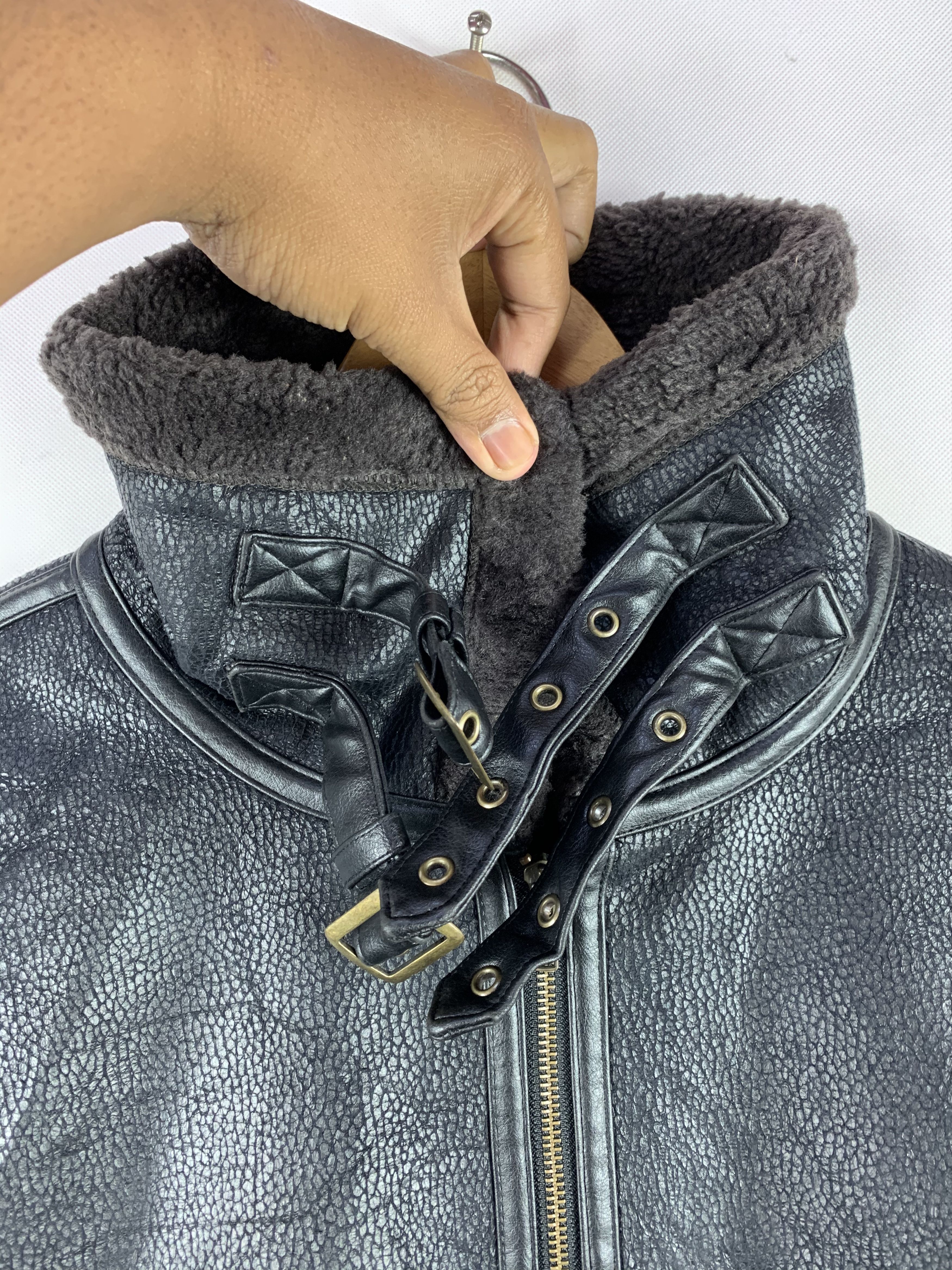 Japanese Brand 🔥Nota Bene Leather Riding Style Winter Jacket Size US L / EU 52-54 / 3 - 6 Thumbnail