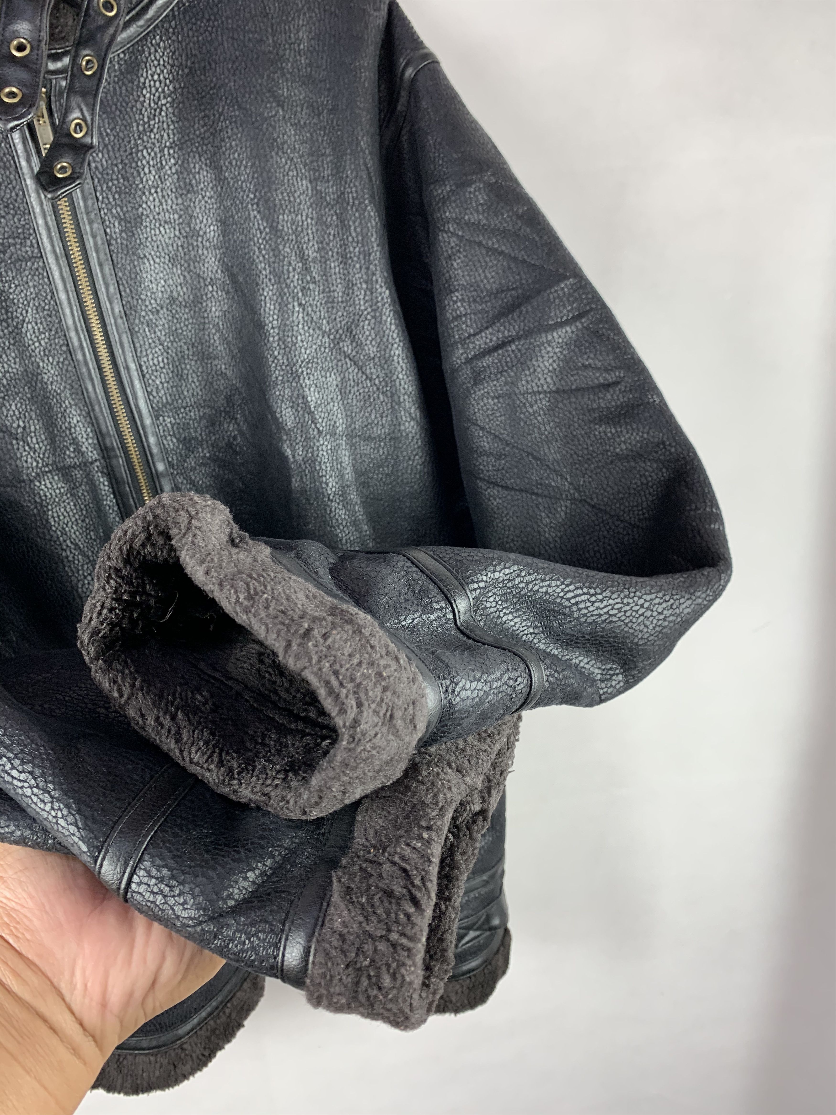 Japanese Brand 🔥Nota Bene Leather Riding Style Winter Jacket Size US L / EU 52-54 / 3 - 5 Thumbnail