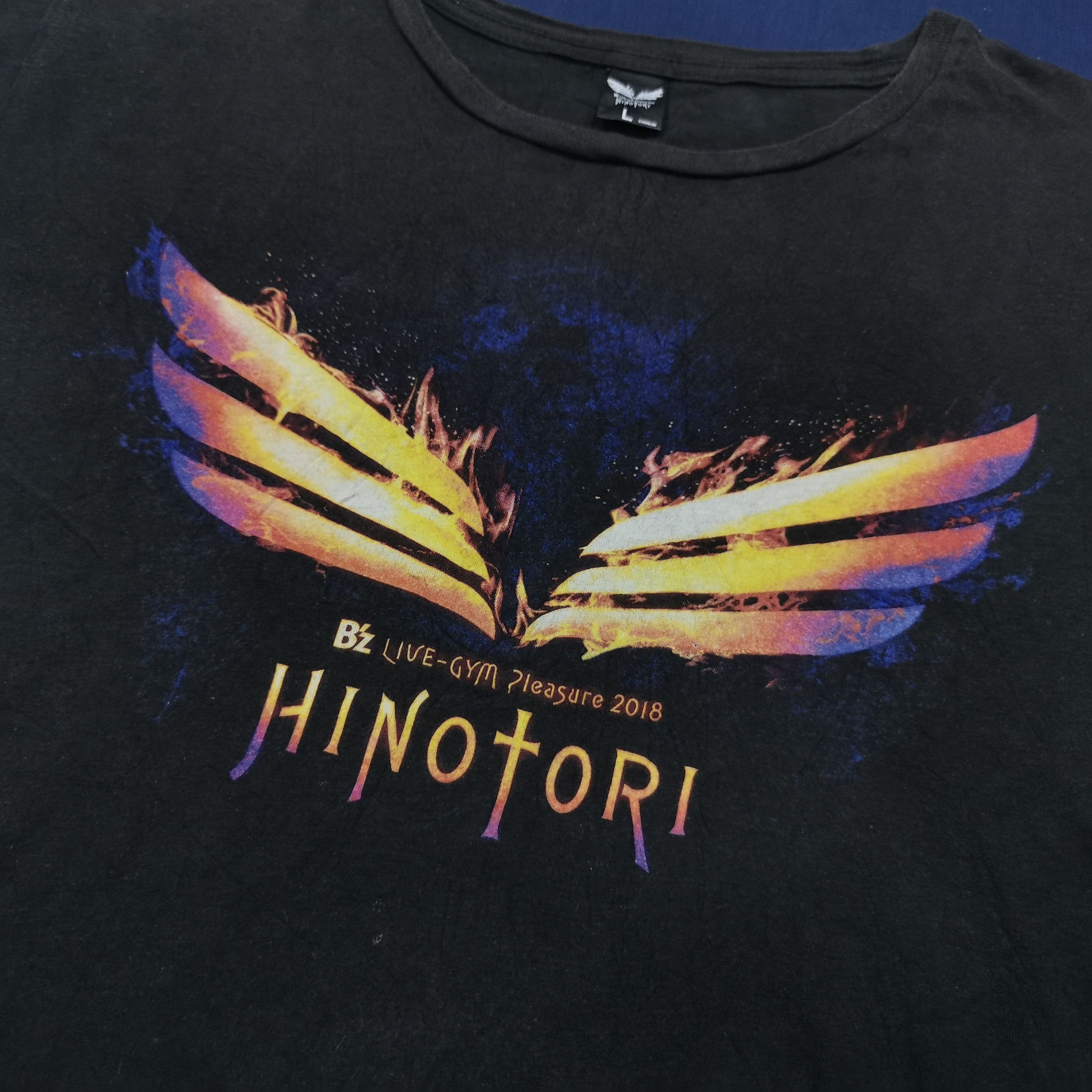 B'z 2018 HINOTORI スタッフTシャツ L crew B'z 2018 HINOTORI スタッフTシャツ L crew