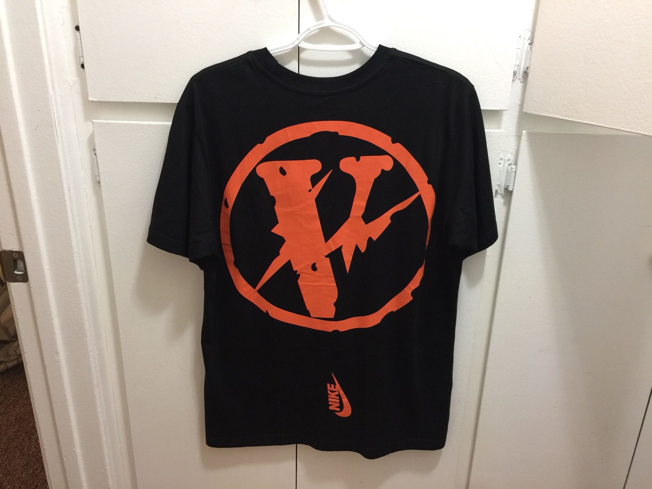 Fragment Design × Nike × Vlone Vlone x Fragment x Nike x The Park ing Ginza  Japan Pop Up Exclusive Black Tee | Grailed