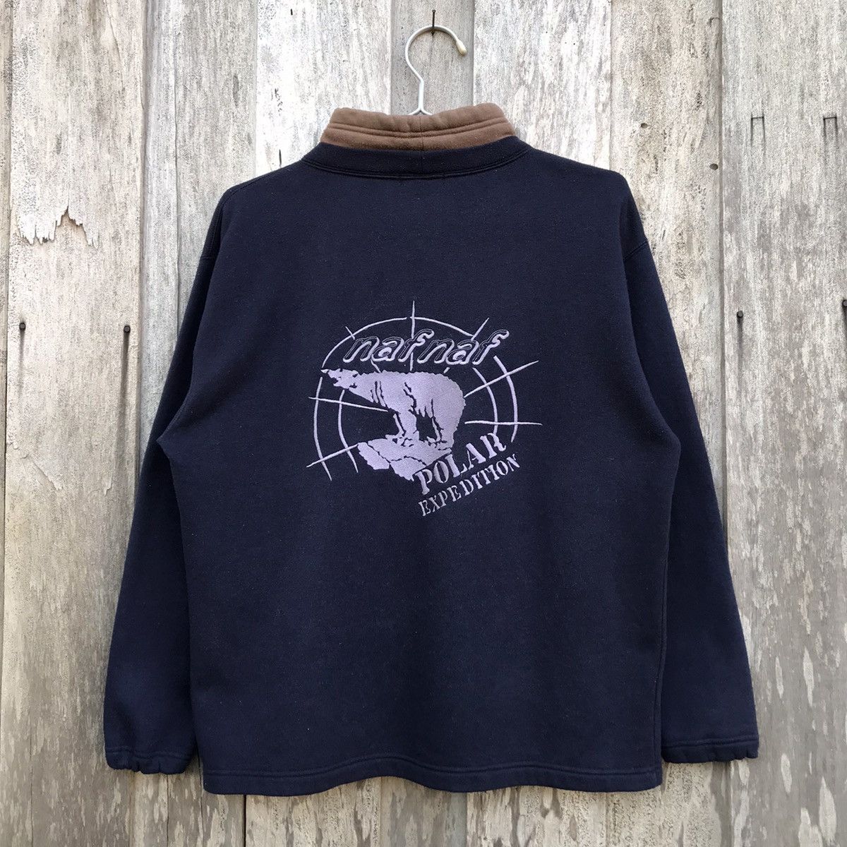 Vintage Vintage Naf Naf Polar Expedition Sweatshirt Big Logo Size US M / EU 48-50 / 2 - 1 Thumbnail
