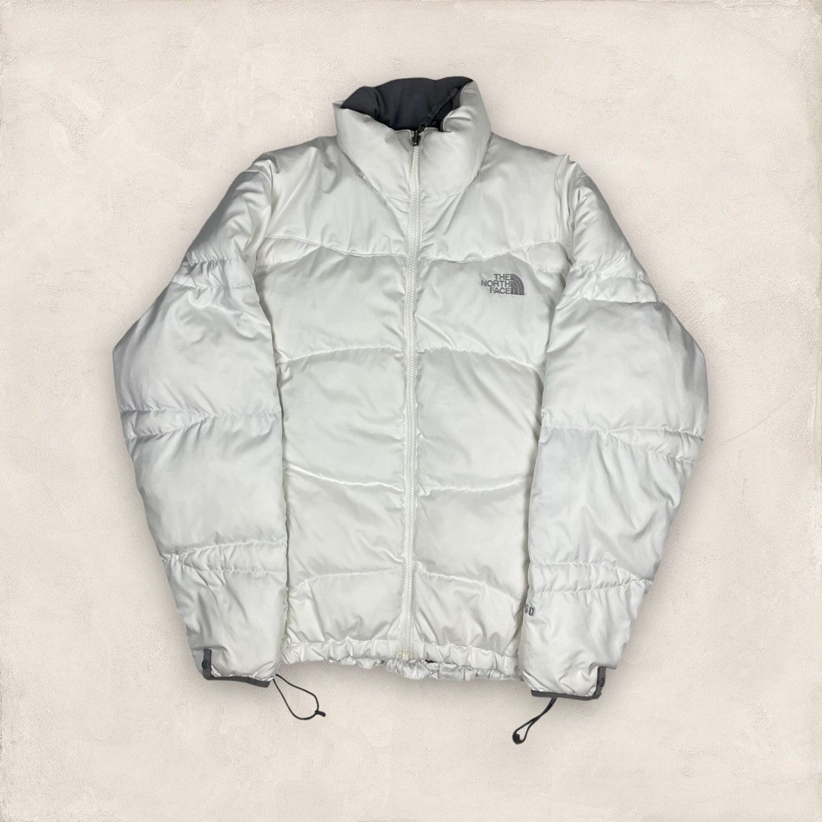 The North Face × Vintage Vintage The North Face Nuptse 550 White Puffer Jacket L Size L / US 10 / IT 46 - 1 Thumbnail