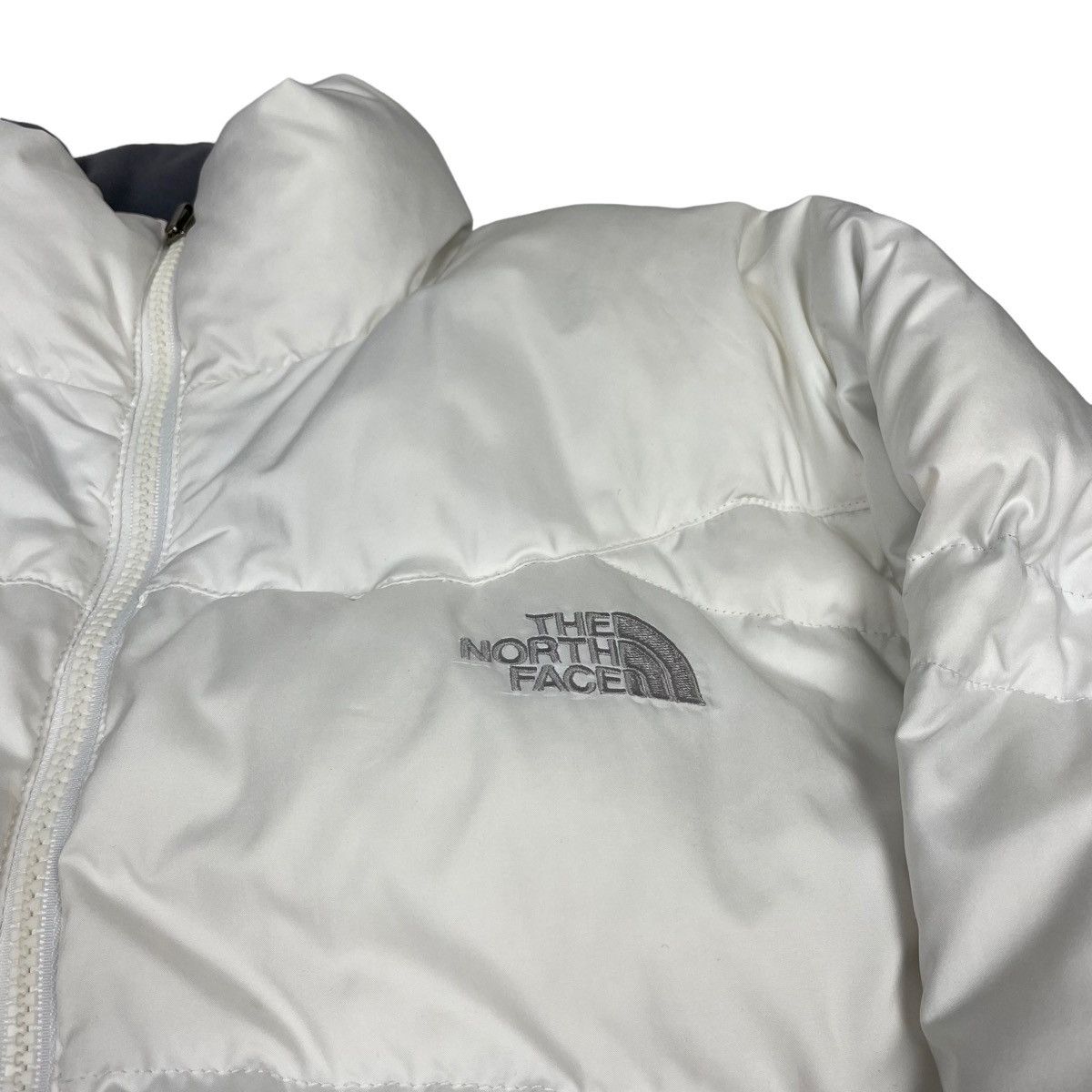 The North Face × Vintage Vintage The North Face Nuptse 550 White Puffer Jacket L Size L / US 10 / IT 46 - 3 Thumbnail