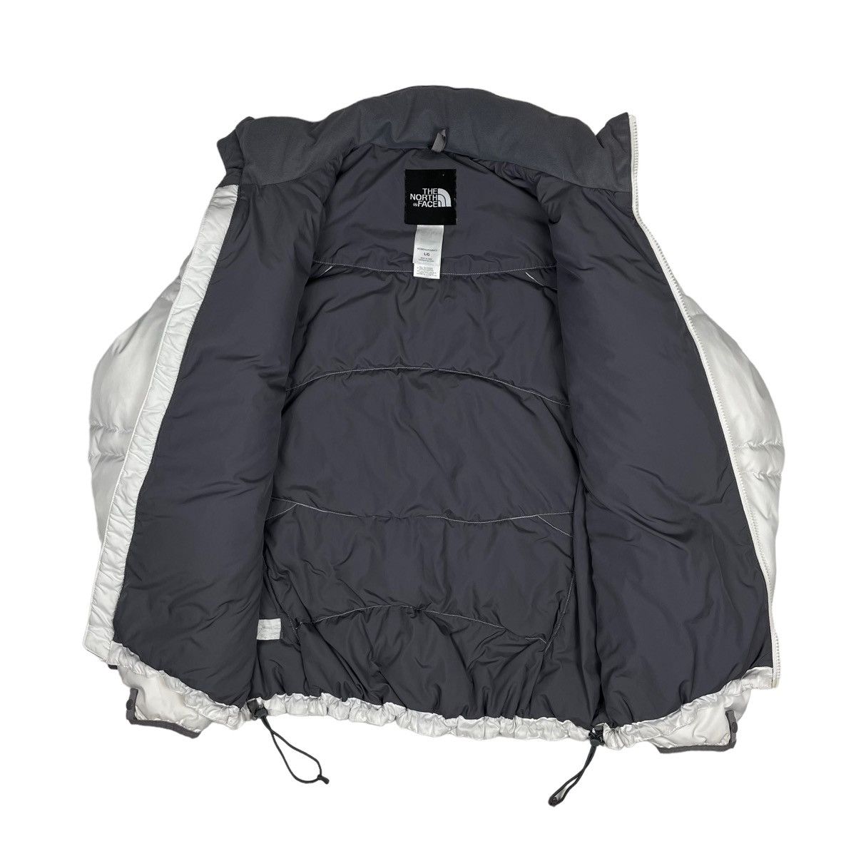 The North Face × Vintage Vintage The North Face Nuptse 550 White Puffer Jacket L Size L / US 10 / IT 46 - 5 Thumbnail