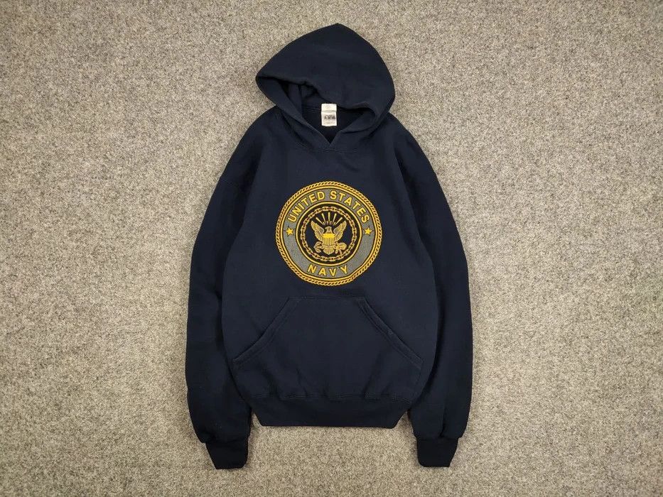 Vintage Vintage 90's United States Navy Blank Hoodie Made in USA Grailed