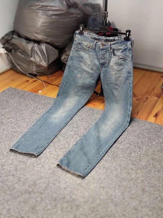 Polo Ralph Lauren Vintage 90s Polo Ralph Lauren Distressed Washed Denim Jeans Size US 31 - 10 Thumbnail