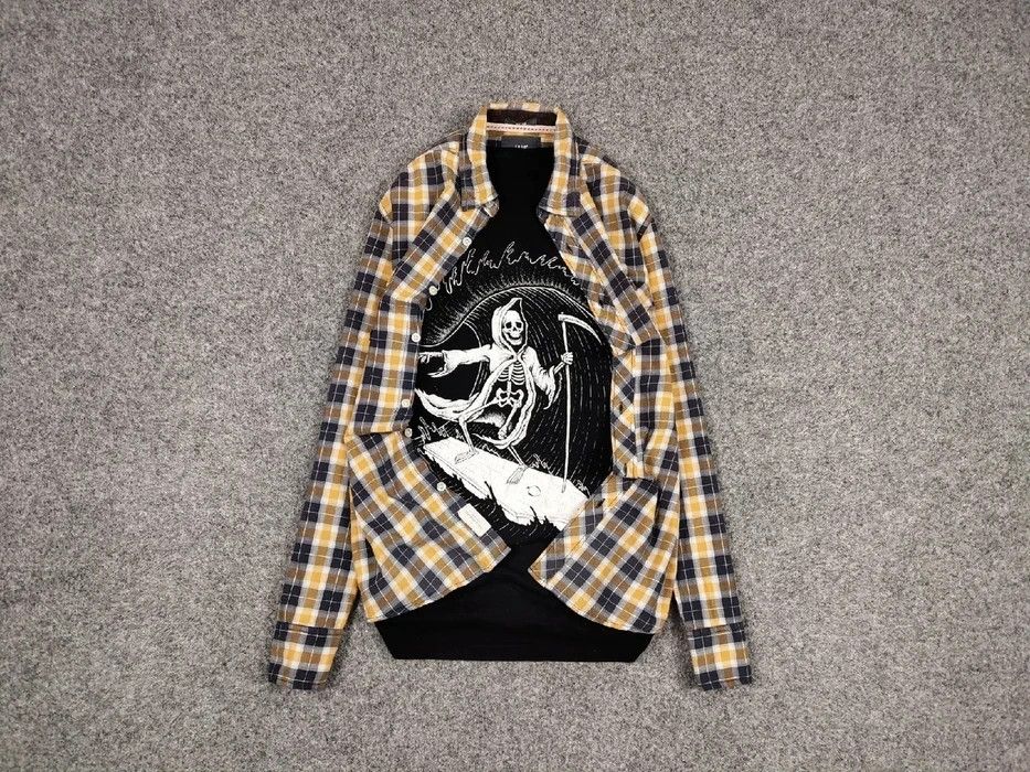 Flannel Vintage Flannel Shirt Travis Scott Style Size US S / EU 44-46 / 1 - 1 Thumbnail