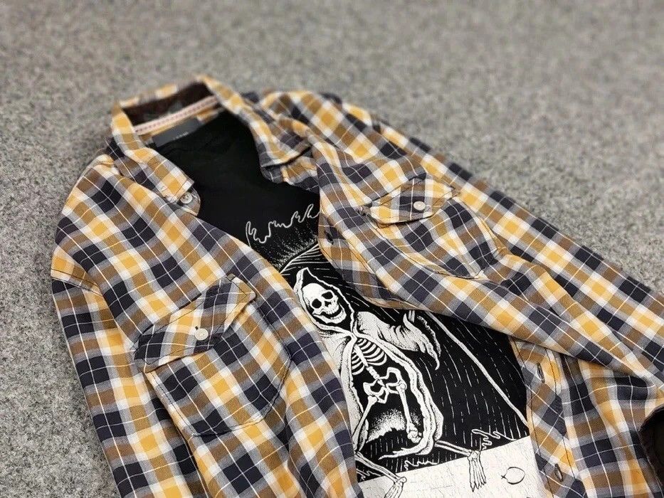 Flannel Vintage Flannel Shirt Travis Scott Style Size US S / EU 44-46 / 1 - 6 Thumbnail