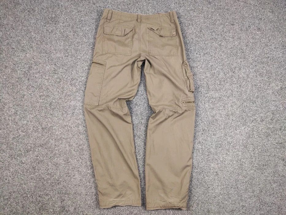 Japanese Brand Vintage 90s Cargo Zip Pants Travis Scott Japan Pocket Beige Size US 30 / EU 46 - 6 Thumbnail