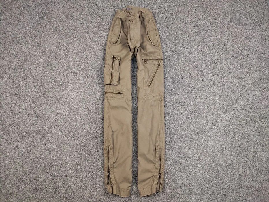 Japanese Brand Vintage 90s Cargo Zip Pants Travis Scott Japan Pocket Beige Size US 30 / EU 46 - 1 Thumbnail