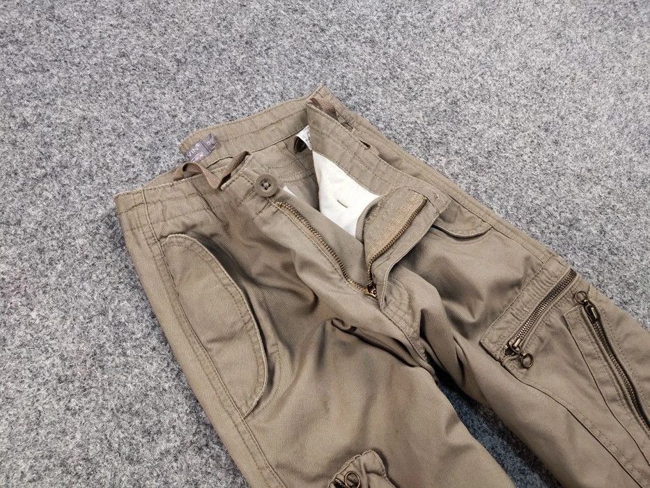 Japanese Brand Vintage 90s Cargo Zip Pants Travis Scott Japan Pocket Beige Size US 30 / EU 46 - 8 Thumbnail