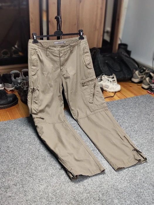 Japanese Brand Vintage 90s Cargo Zip Pants Travis Scott Japan Pocket Beige Size US 30 / EU 46 - 10 Thumbnail