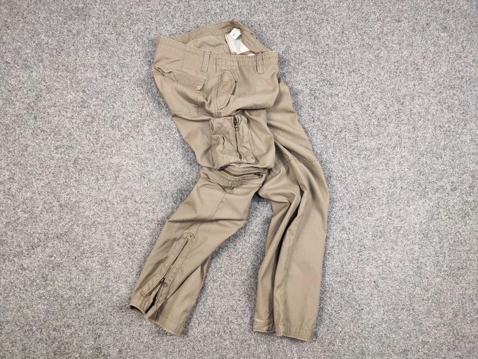 Japanese Brand Vintage 90s Cargo Zip Pants Travis Scott Japan Pocket Beige Size US 30 / EU 46 - 7 Thumbnail