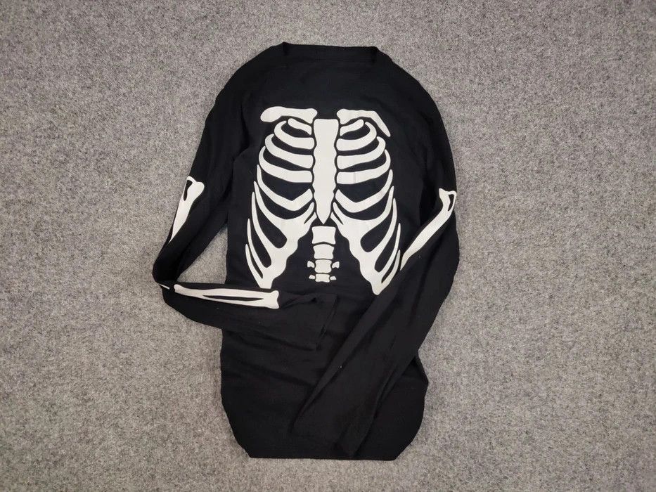 Japanese Brand Vintage 90's Skeleton Print Long Sleeve Black Sweatshirt Size US M / EU 48-50 / 2 - 6 Thumbnail