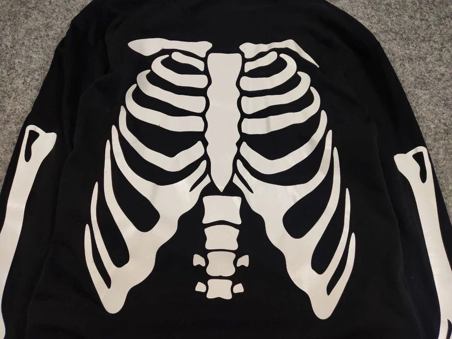 Japanese Brand Vintage 90's Skeleton Print Long Sleeve Black Sweatshirt Size US M / EU 48-50 / 2 - 5 Thumbnail