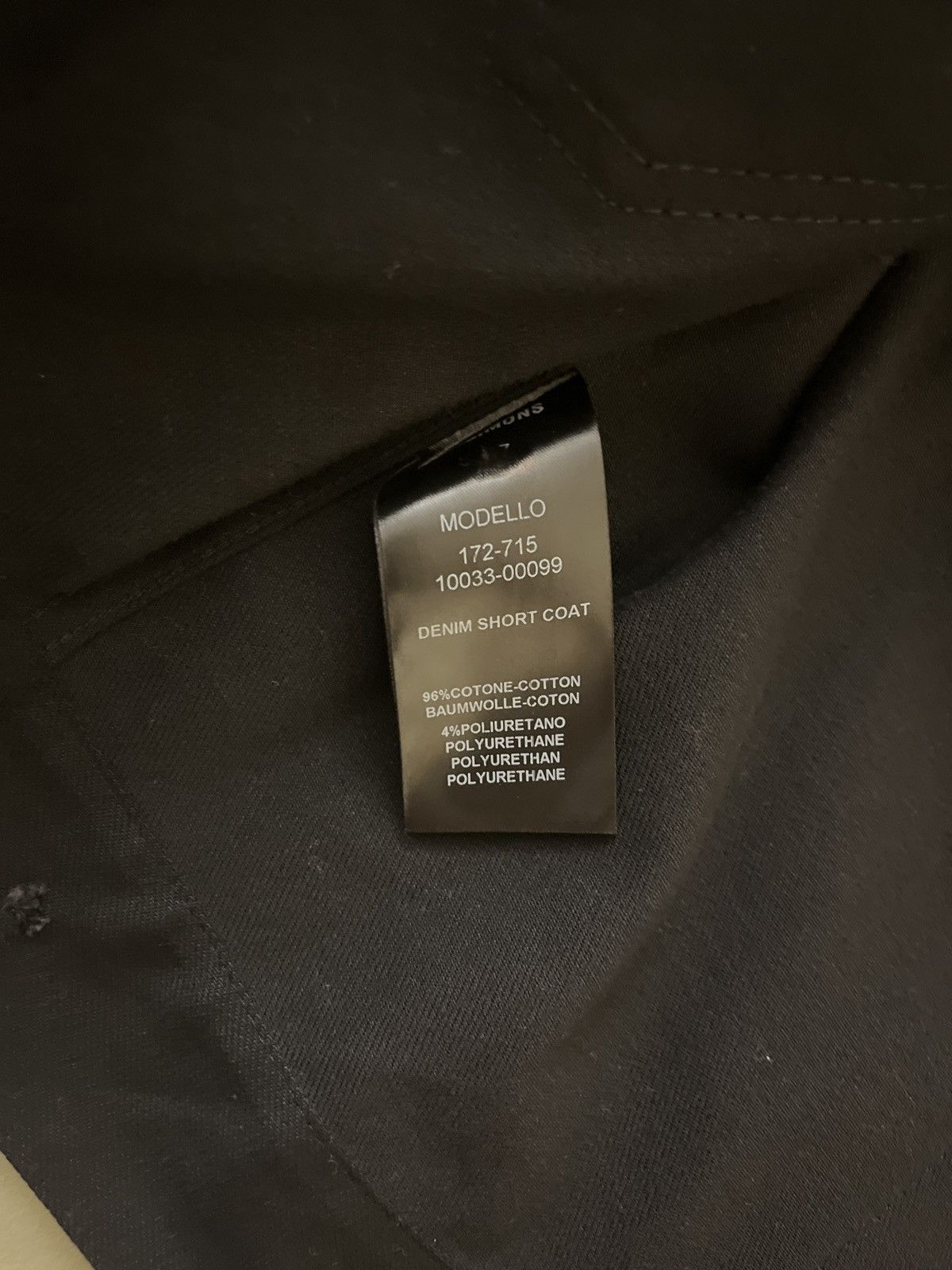Raf Simons Black denim oversized jacket Size US L / EU 52-54 / 3 - 3 Thumbnail
