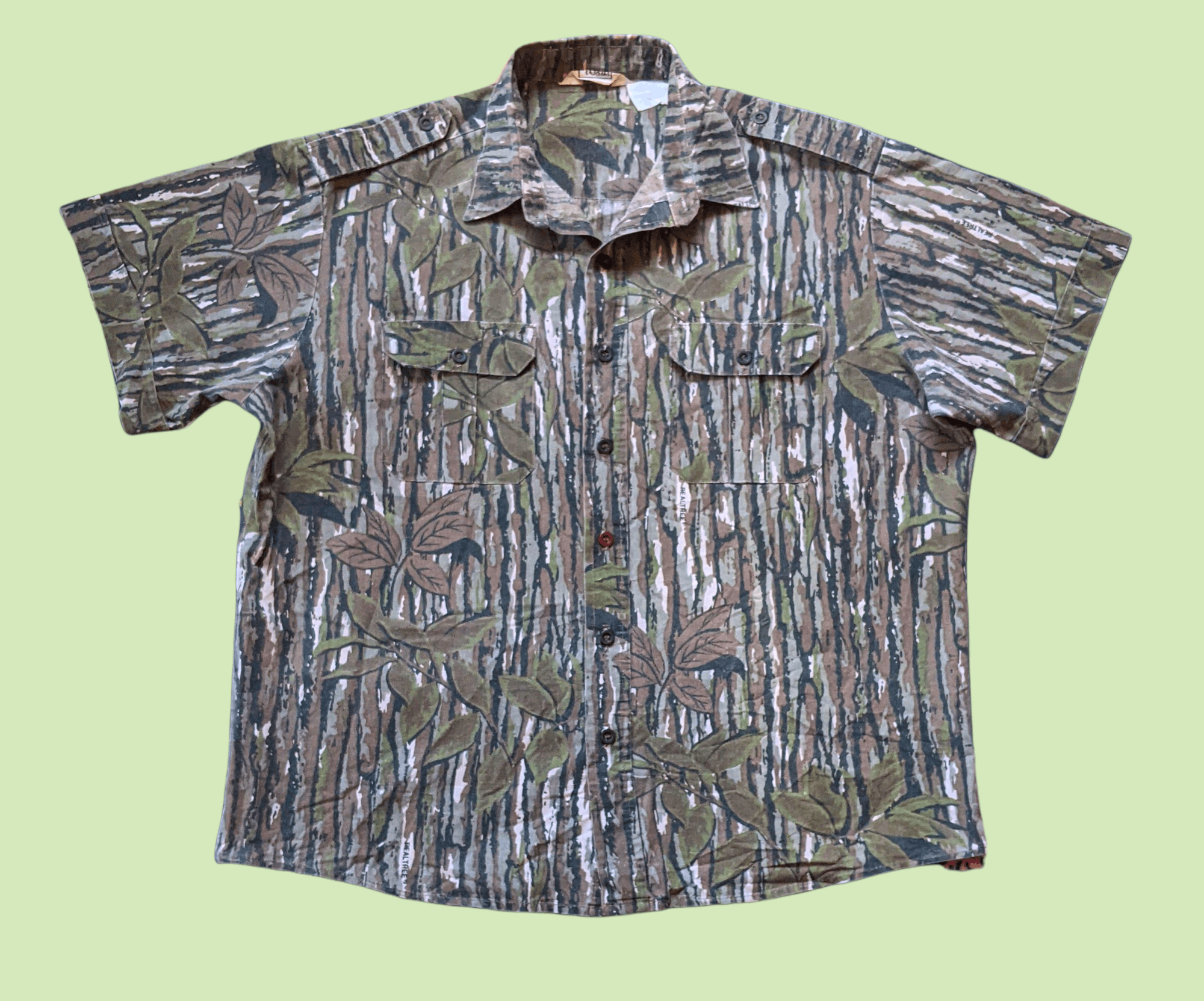 Mossy Oaks × Vintage Vintage 80s Wills USA Real Tree Camo Shirt Size US XL / EU 56 / 4 - 1 Thumbnail