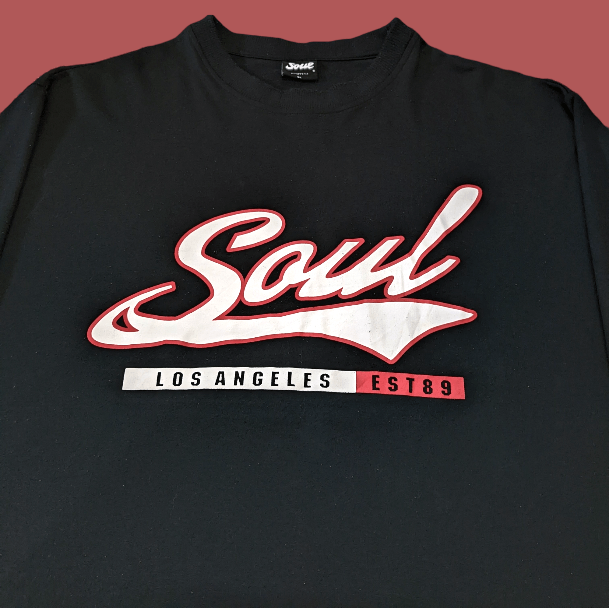 Japanese Brand × Vintage Vintage 90s Soul USA Hip Hop Oversize Sweatshirt Size US XXL / EU 58 / 5 - 2 Thumbnail