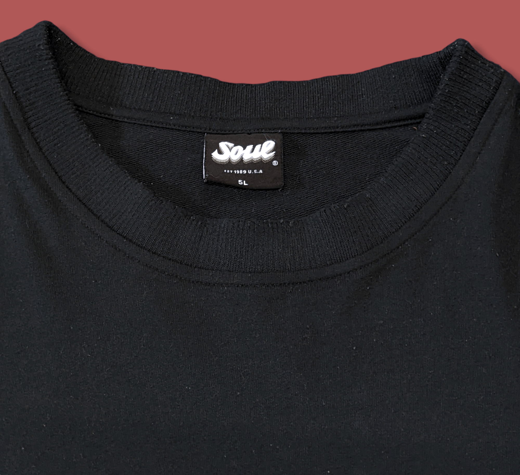 Japanese Brand × Vintage Vintage 90s Soul USA Hip Hop Oversize Sweatshirt Size US XXL / EU 58 / 5 - 4 Thumbnail