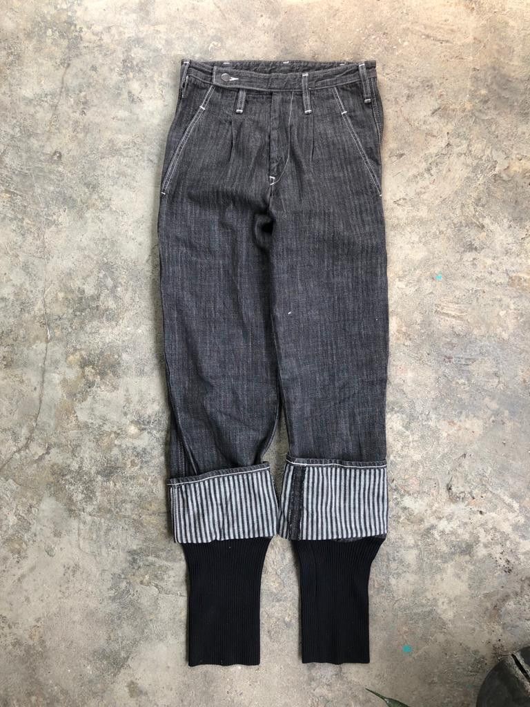Yohji Yamamoto AW2004 Yohji Yamamoto Double Layered Jeans Size US 30 / EU 46 - 3 Thumbnail