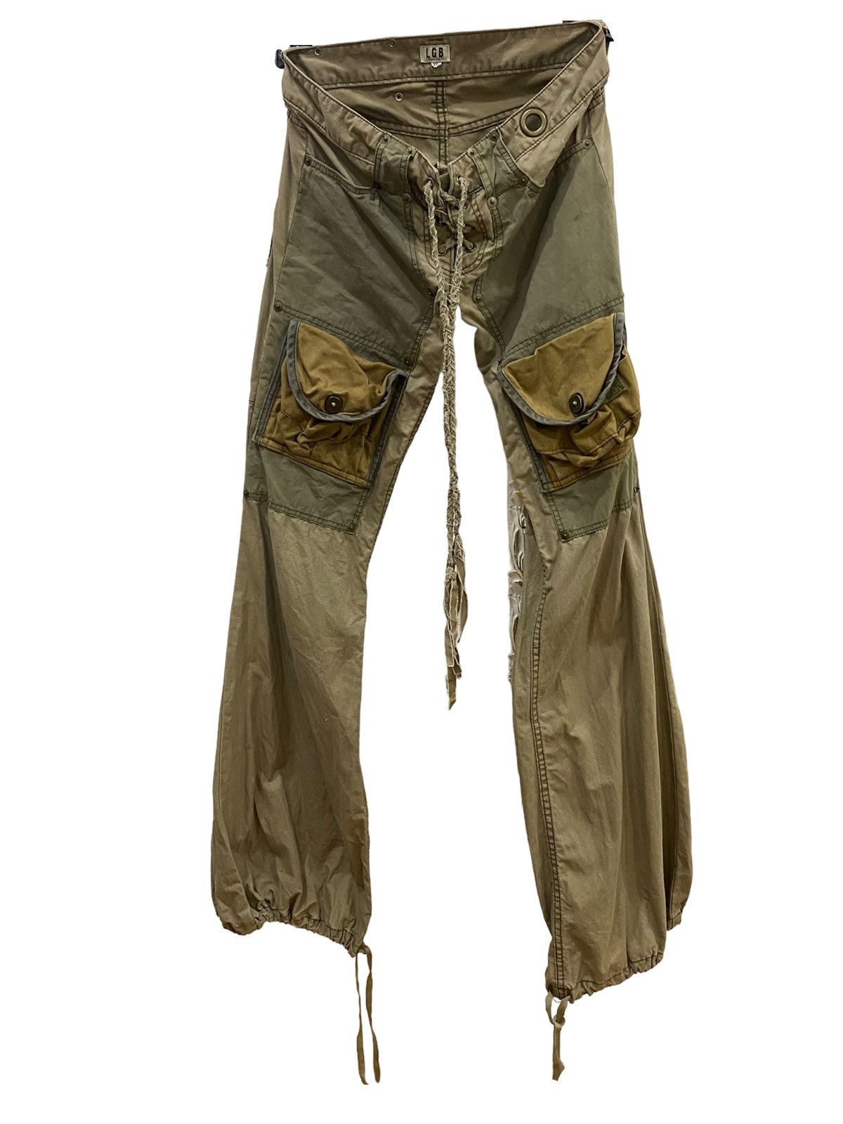 Archival LGB 3D Parachucte Pocket Flared Cargo Pants