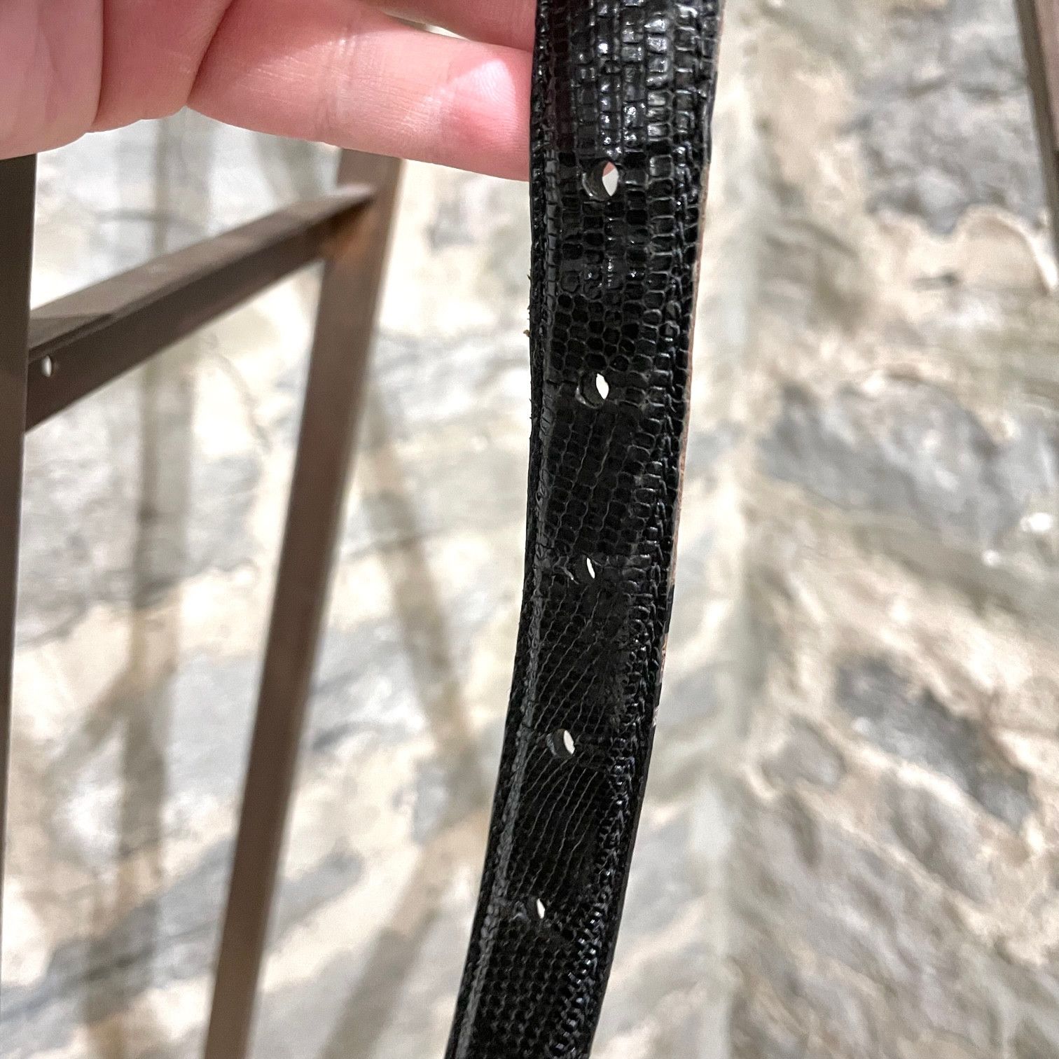 Kieselstein-Cord Barry Kieselstein-Cord Black Lizard Dog Buckle Belt Size ONE SIZE - 11 Thumbnail