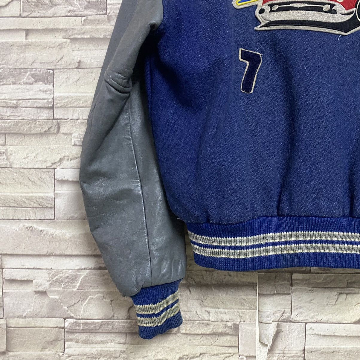 Vintage Vintage 70s CATCHBALL Varsity Leather Jacket Size US M / EU 48-50 / 2 - 11 Thumbnail