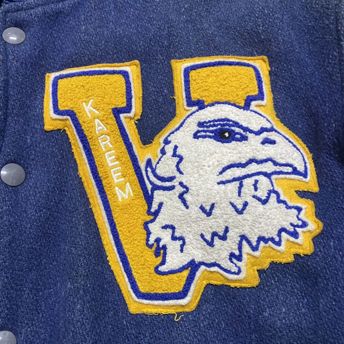 Vintage Vintage 70s CATCHBALL Varsity Leather Jacket Size US M / EU 48-50 / 2 - 18 Thumbnail