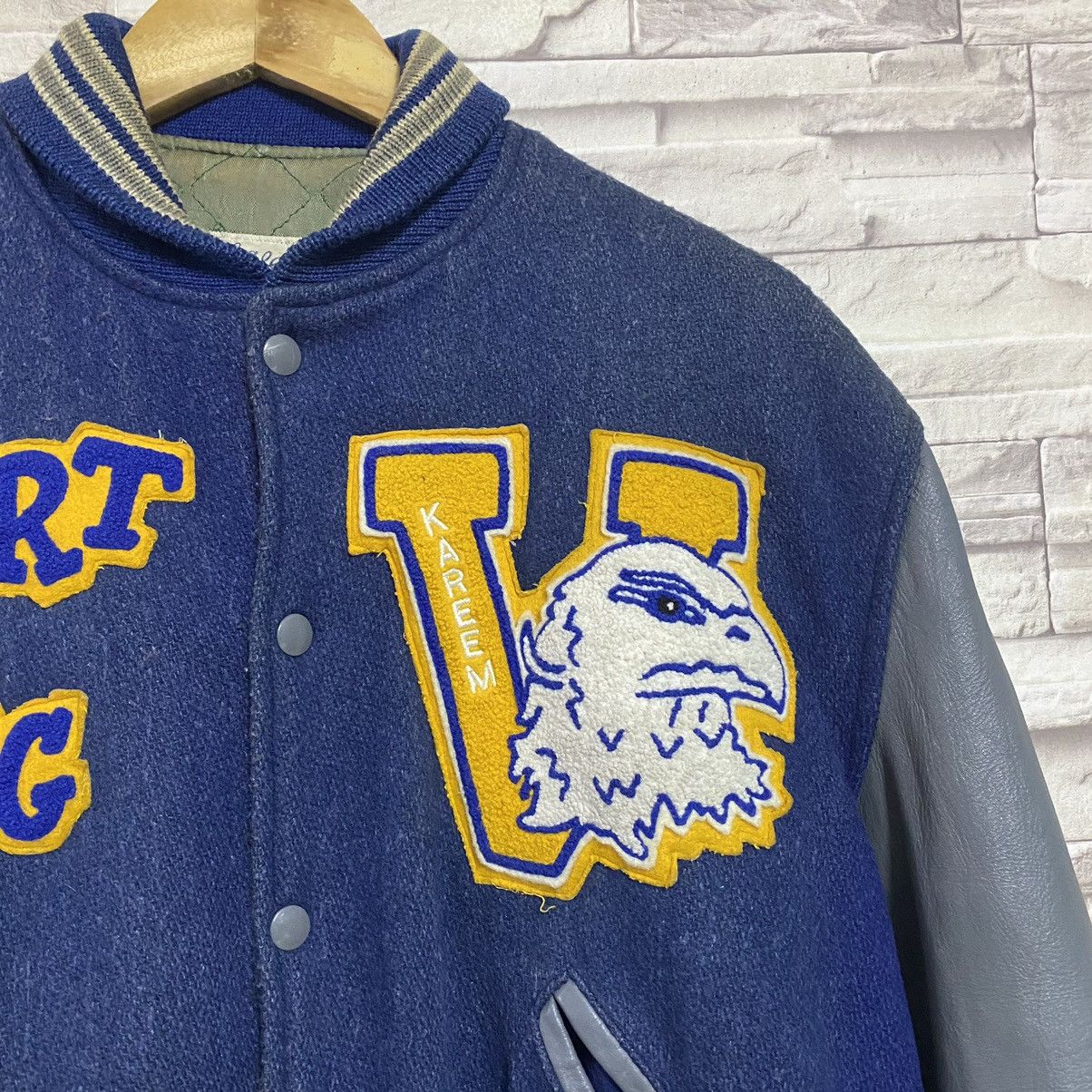 Vintage Vintage 70s CATCHBALL Varsity Leather Jacket Size US M / EU 48-50 / 2 - 4 Thumbnail