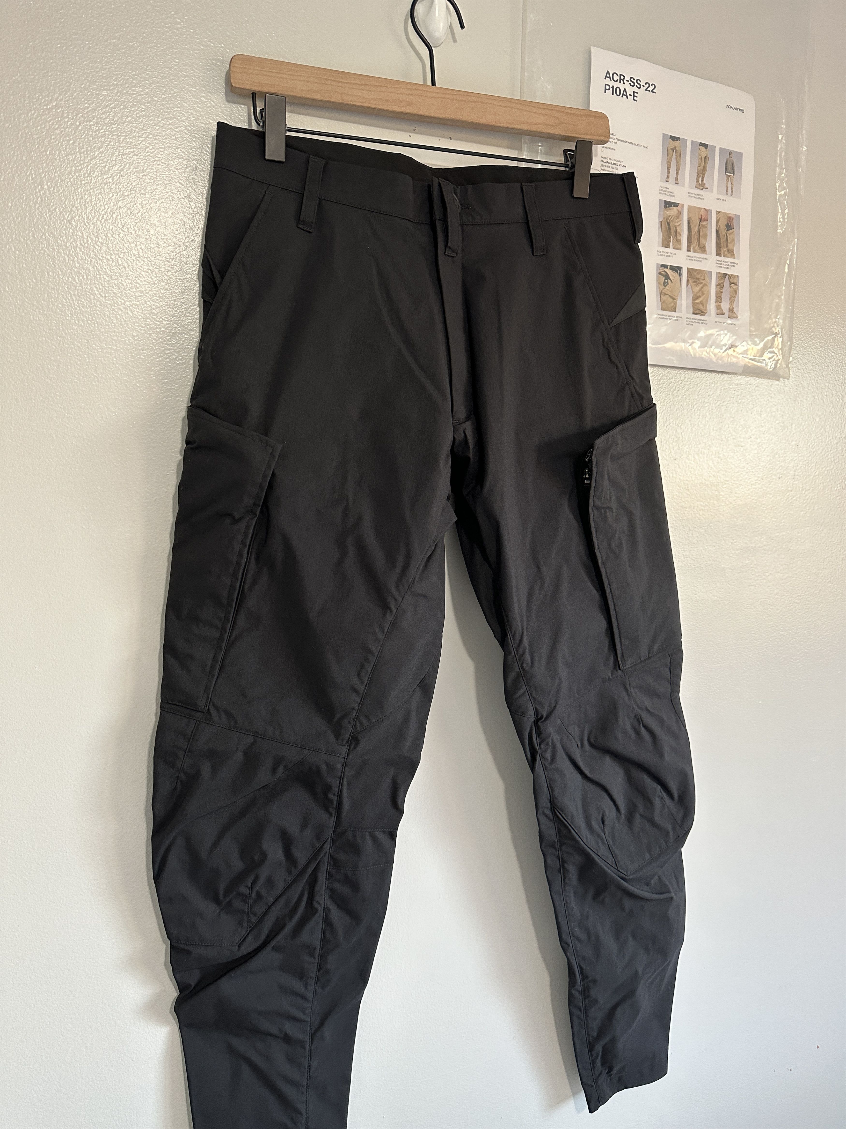 新品ACRONYM P10A-M Sサイズ Acronym P10A-E Cargo Pants Black XS