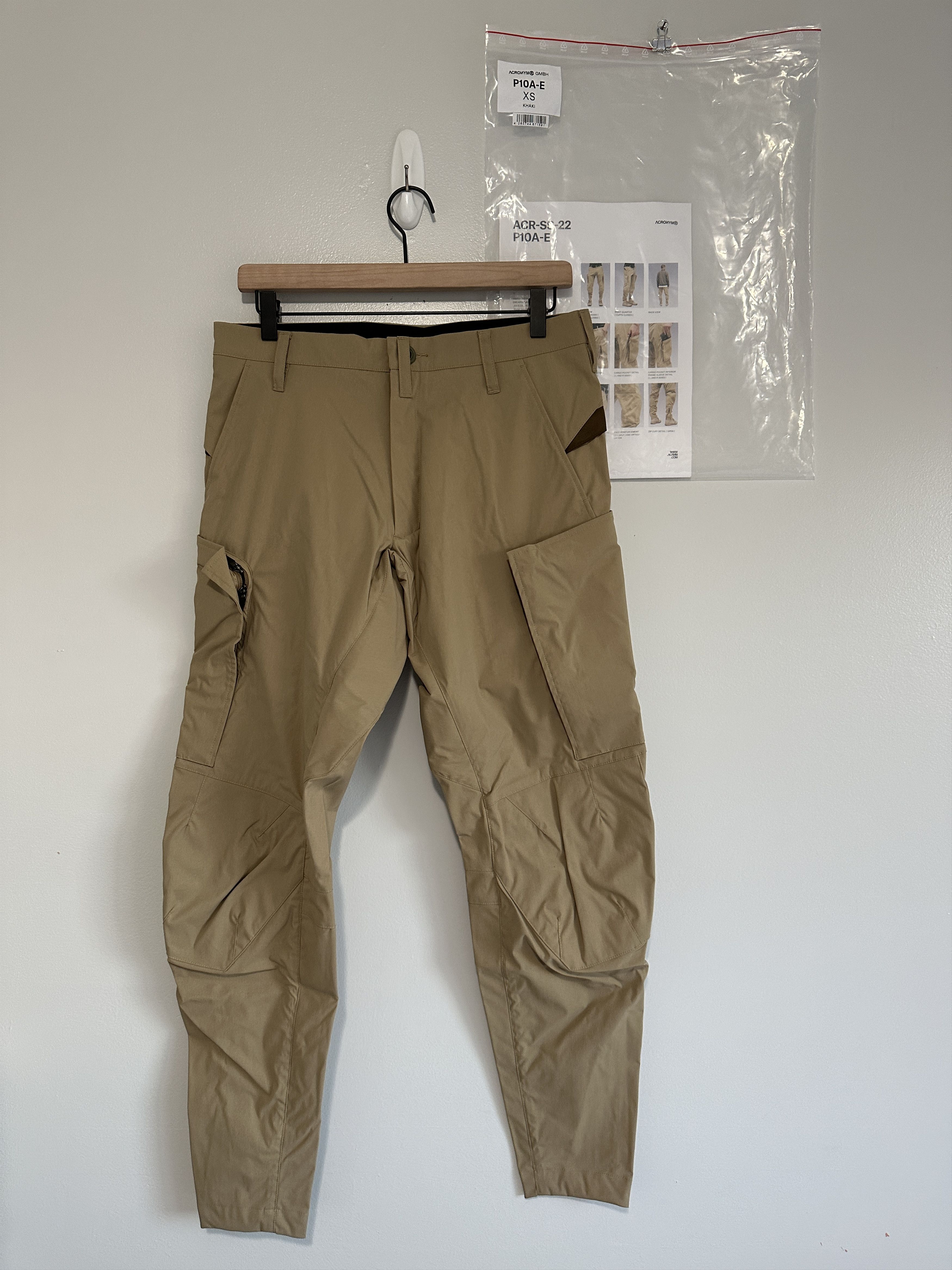 Acronym Acronym P10A-E Cargo Pants Khaki XS | Grailed