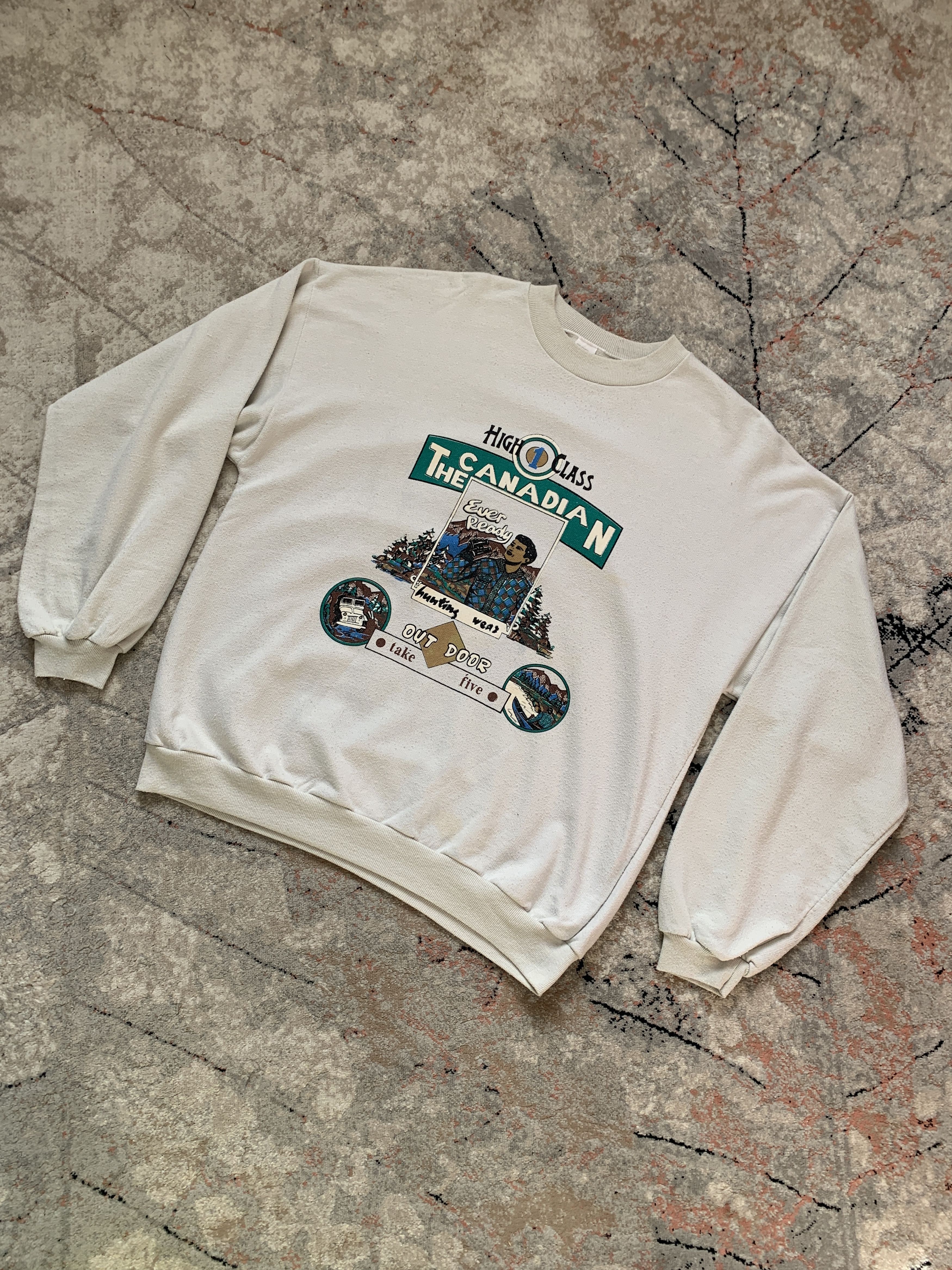 Vintage Vintage The Canadian Outdoor Sweatshirt Size US XL / EU 56 / 4 - 10 Thumbnail