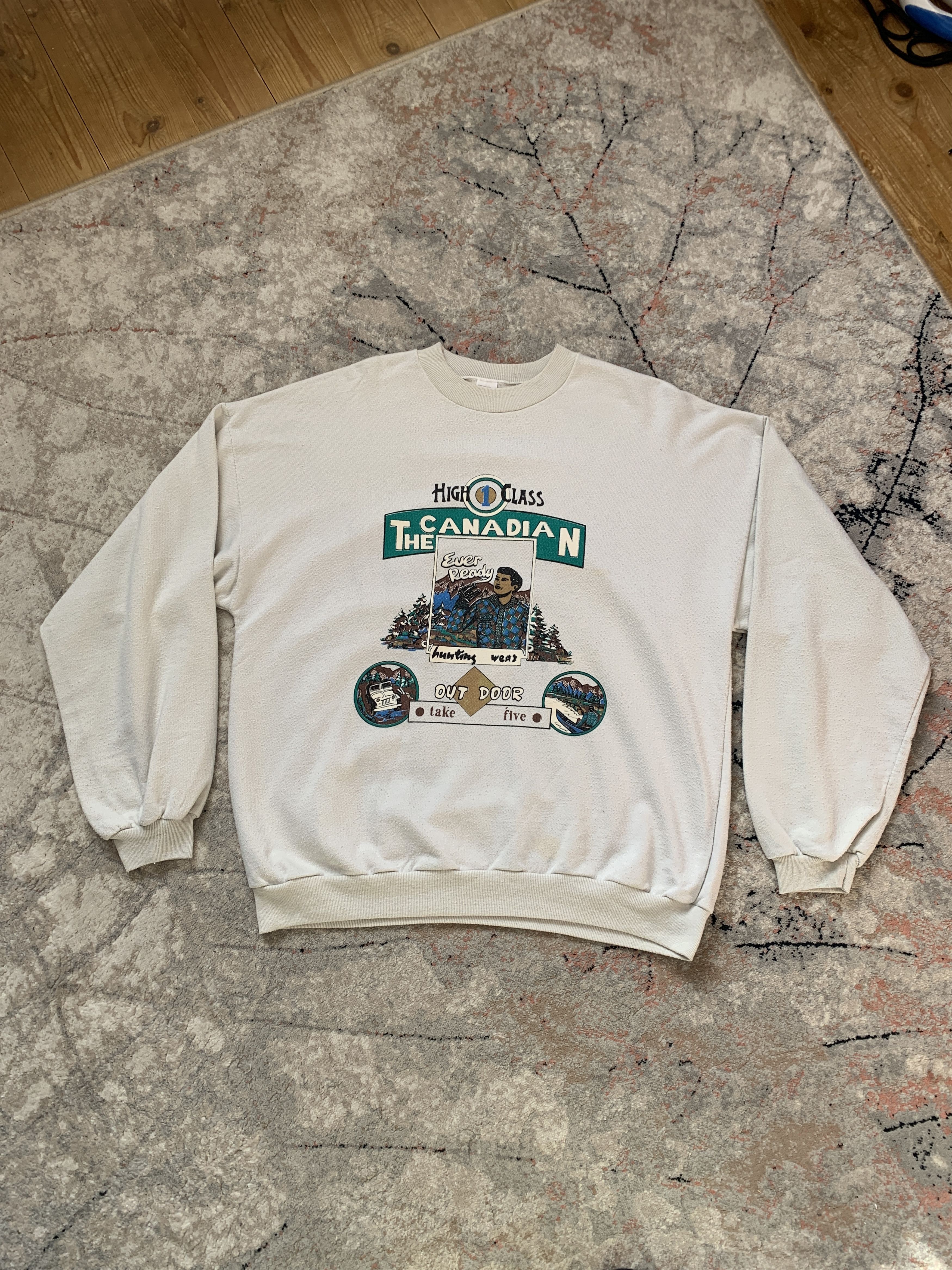 Vintage Vintage The Canadian Outdoor Sweatshirt Size US XL / EU 56 / 4 - 1 Thumbnail