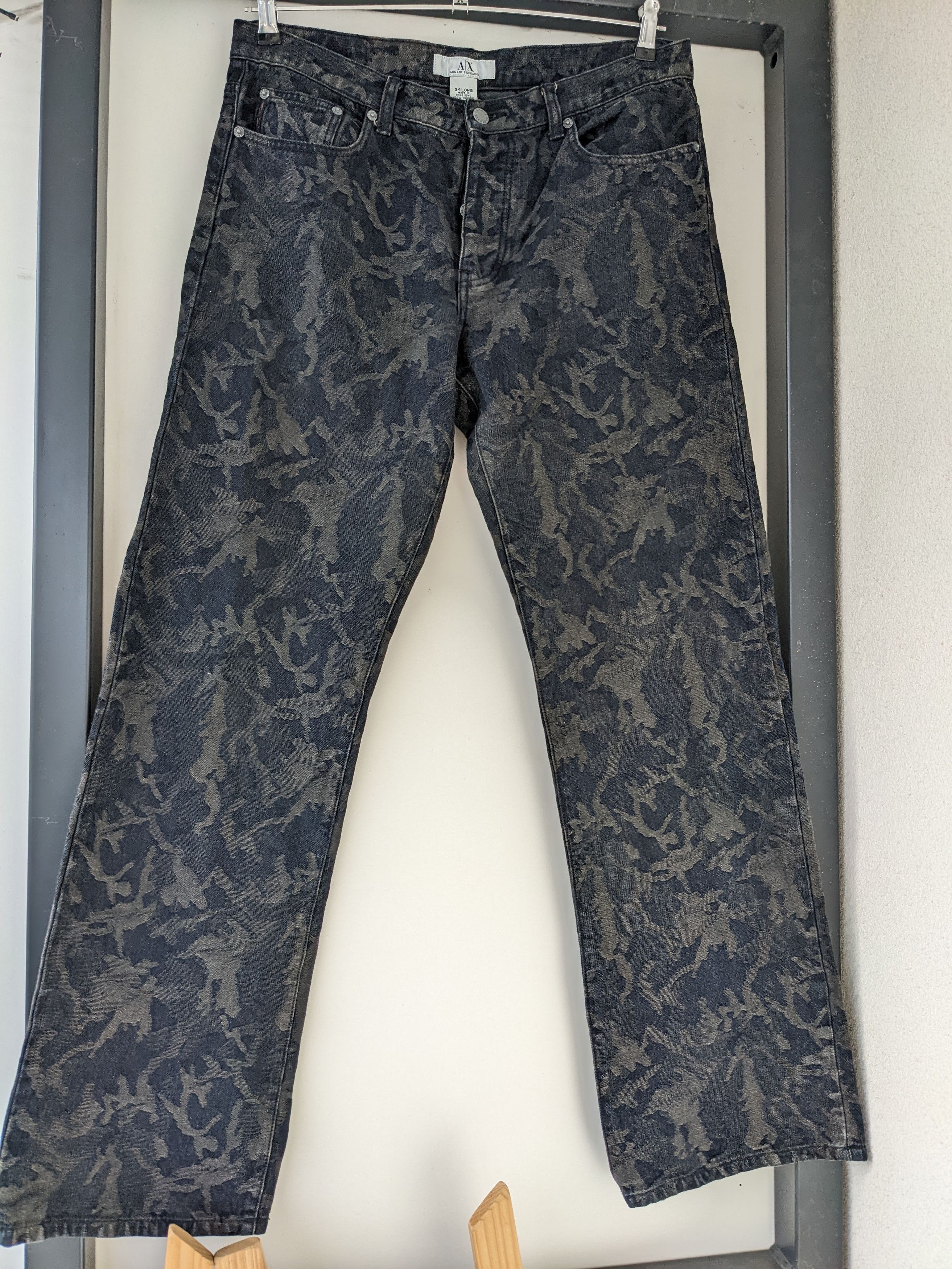 Armani Armani camo jacquard denim jeans Size US 34 / EU 50 - 1 Thumbnail