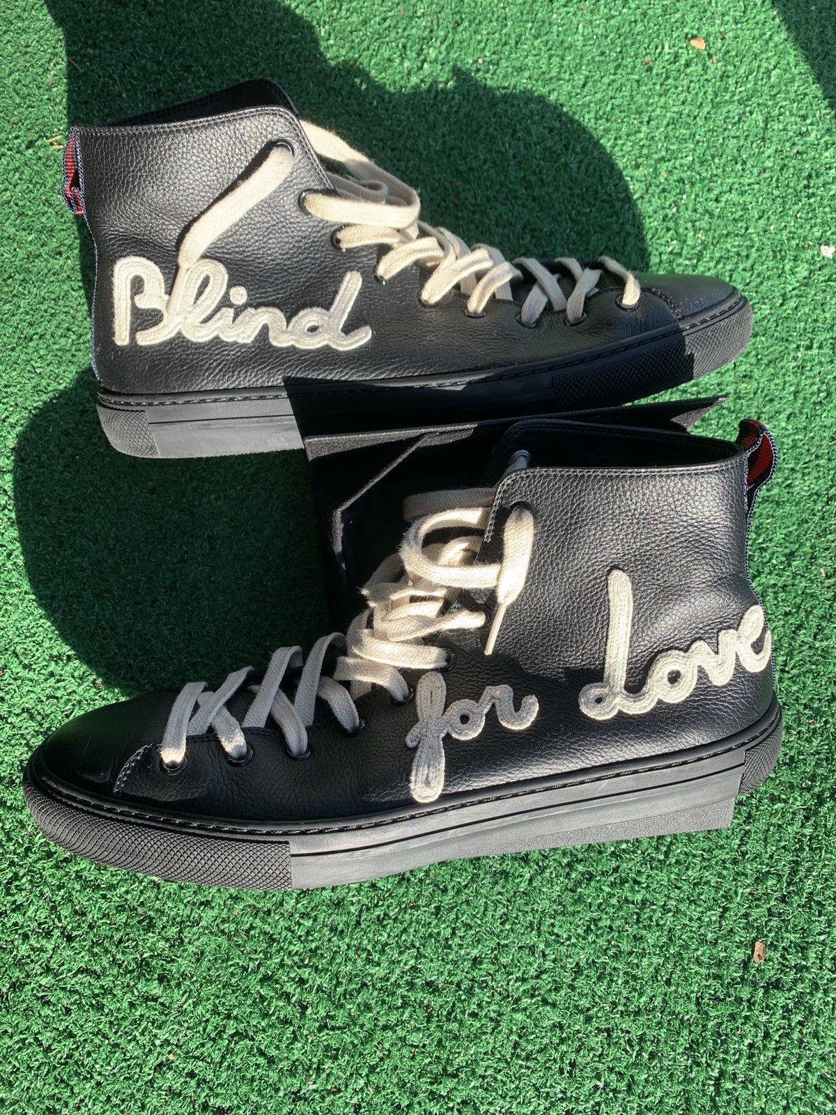 Gucci Blind For Love Gucci High Tops | Grailed Gucci Blind For Love Gucci High Tops | Grailed