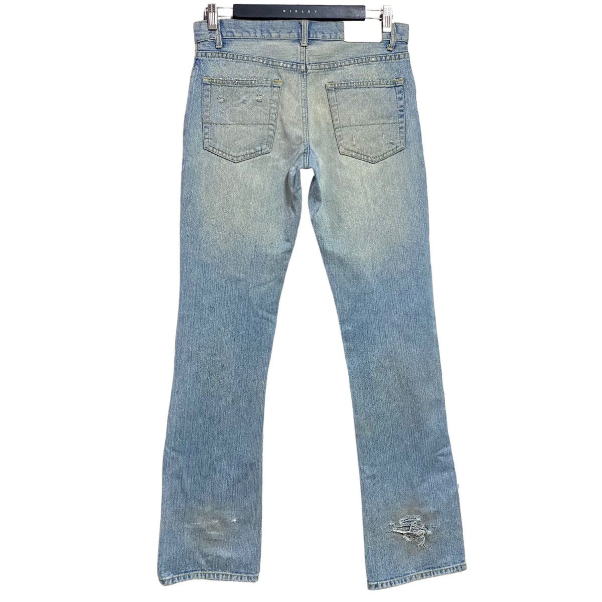 Japanese Brand Melrose X Marvel Denim Flare Jeans Distressed Size US 31 - 2 Thumbnail