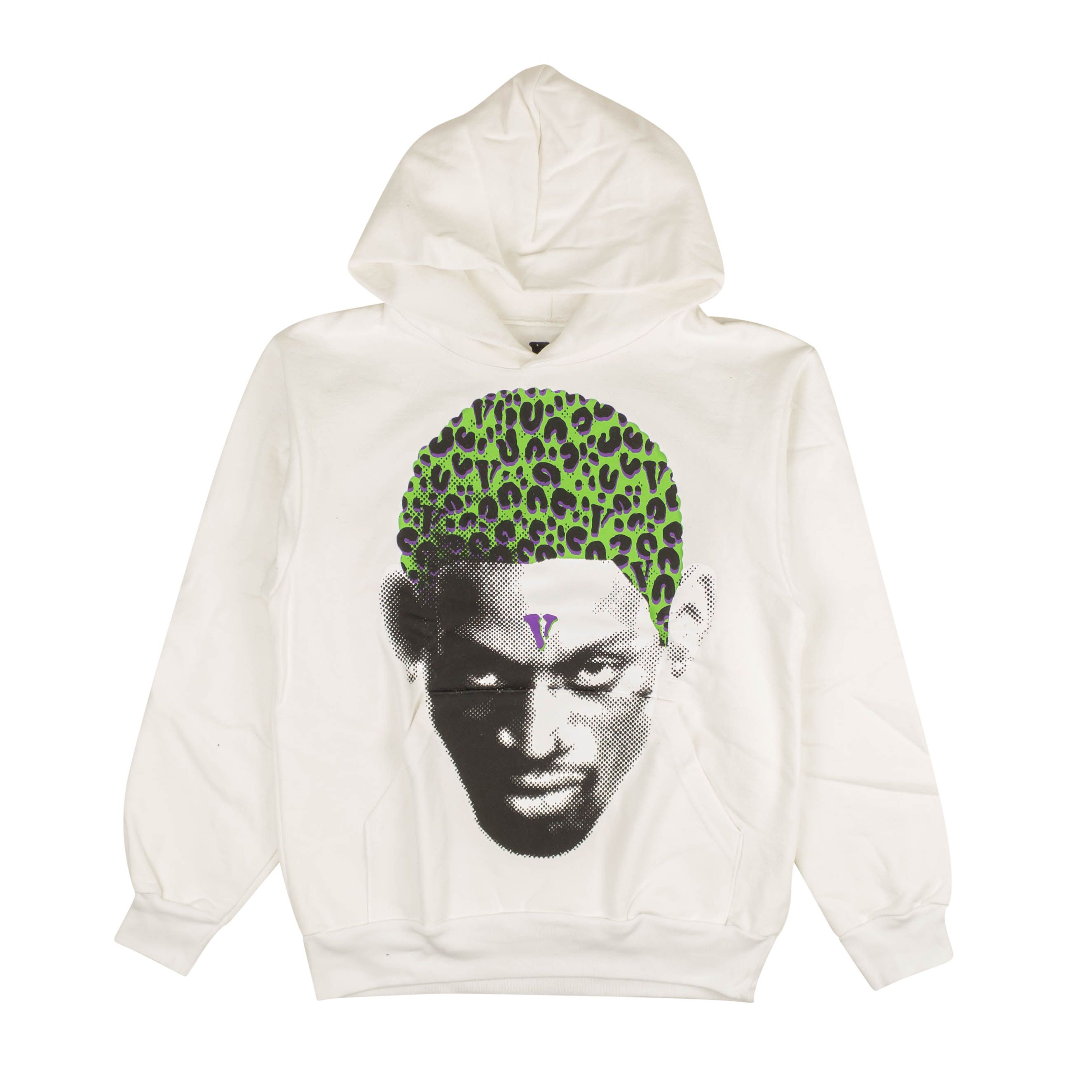 Vlone NEW VLONE X RODMAN White Cheetah Hoodie Sweatshirt Size S Grailed