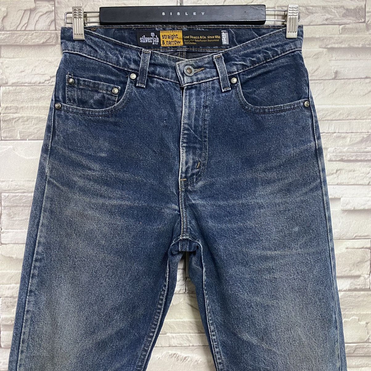Levi's Vintage 90s Levis Silvertab Straight & Narrow Jeans Size US 29 - 4 Thumbnail