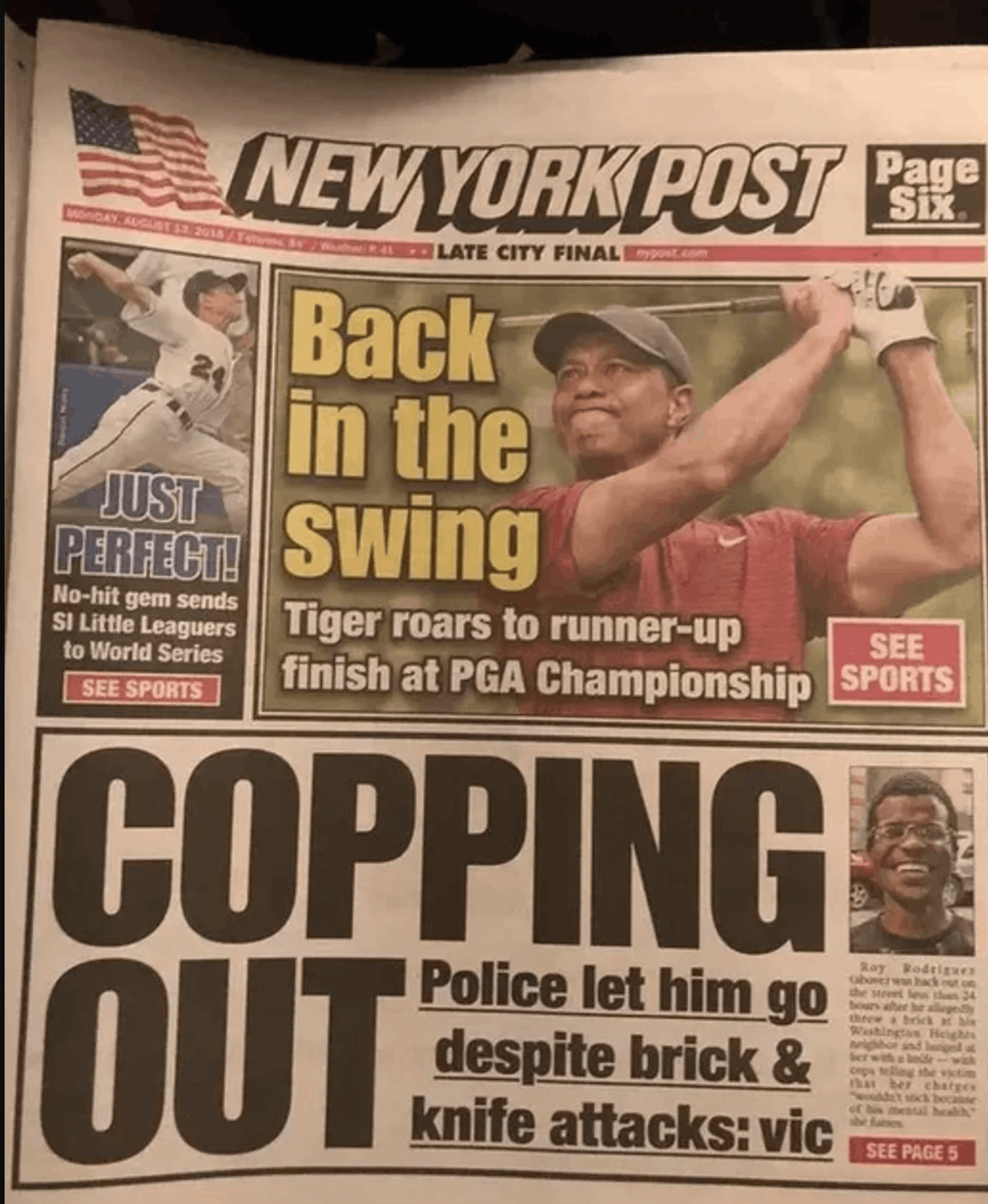 New York Post Supreme x New York Post Newspaper 8/13/18 + Ziplock bag Size ONE SIZE - 3 Thumbnail