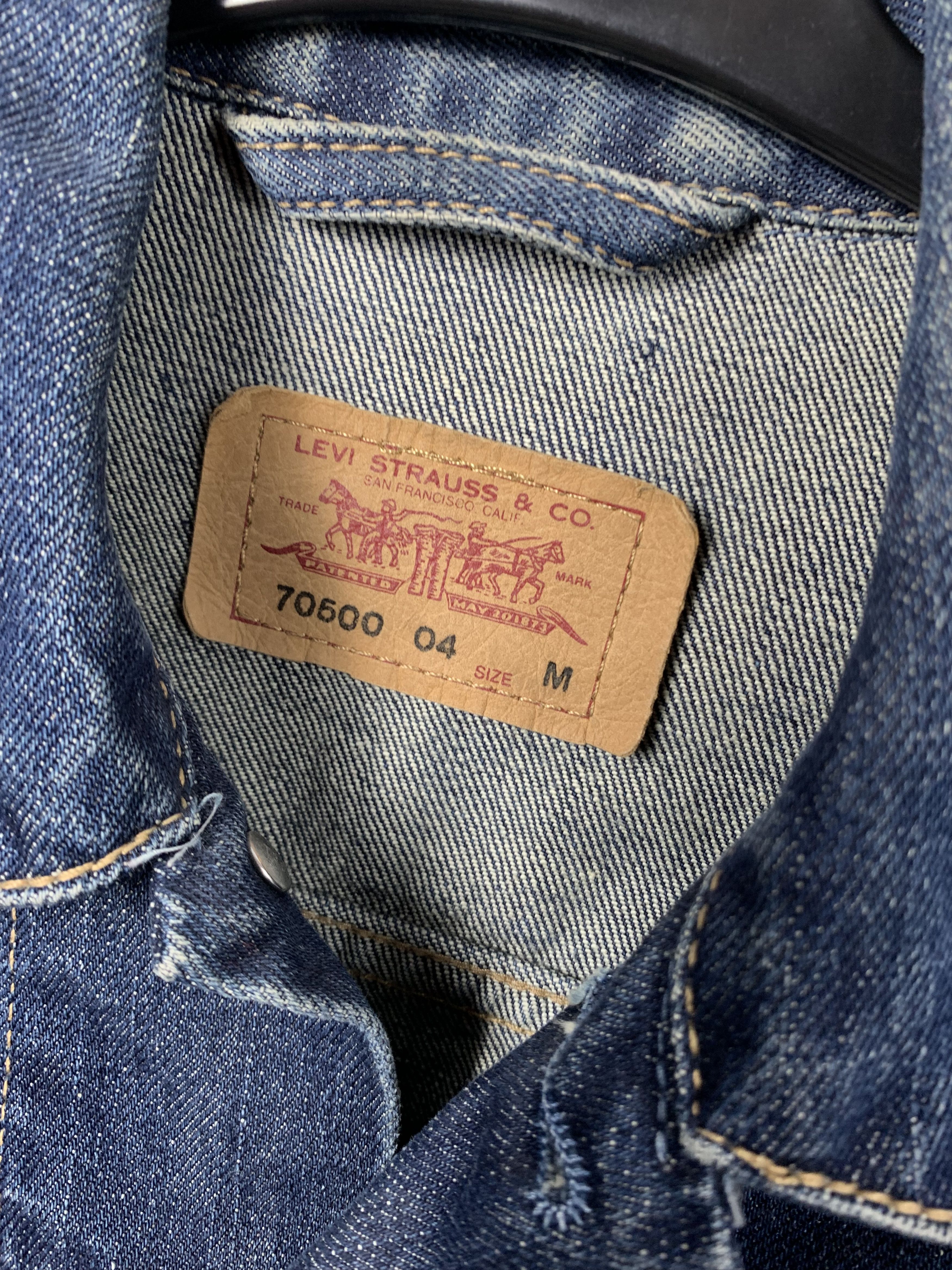 Levi's Vintage Levis Mens Denim Jacket Jeans Size US S / EU 44-46 / 1 - 4 Thumbnail