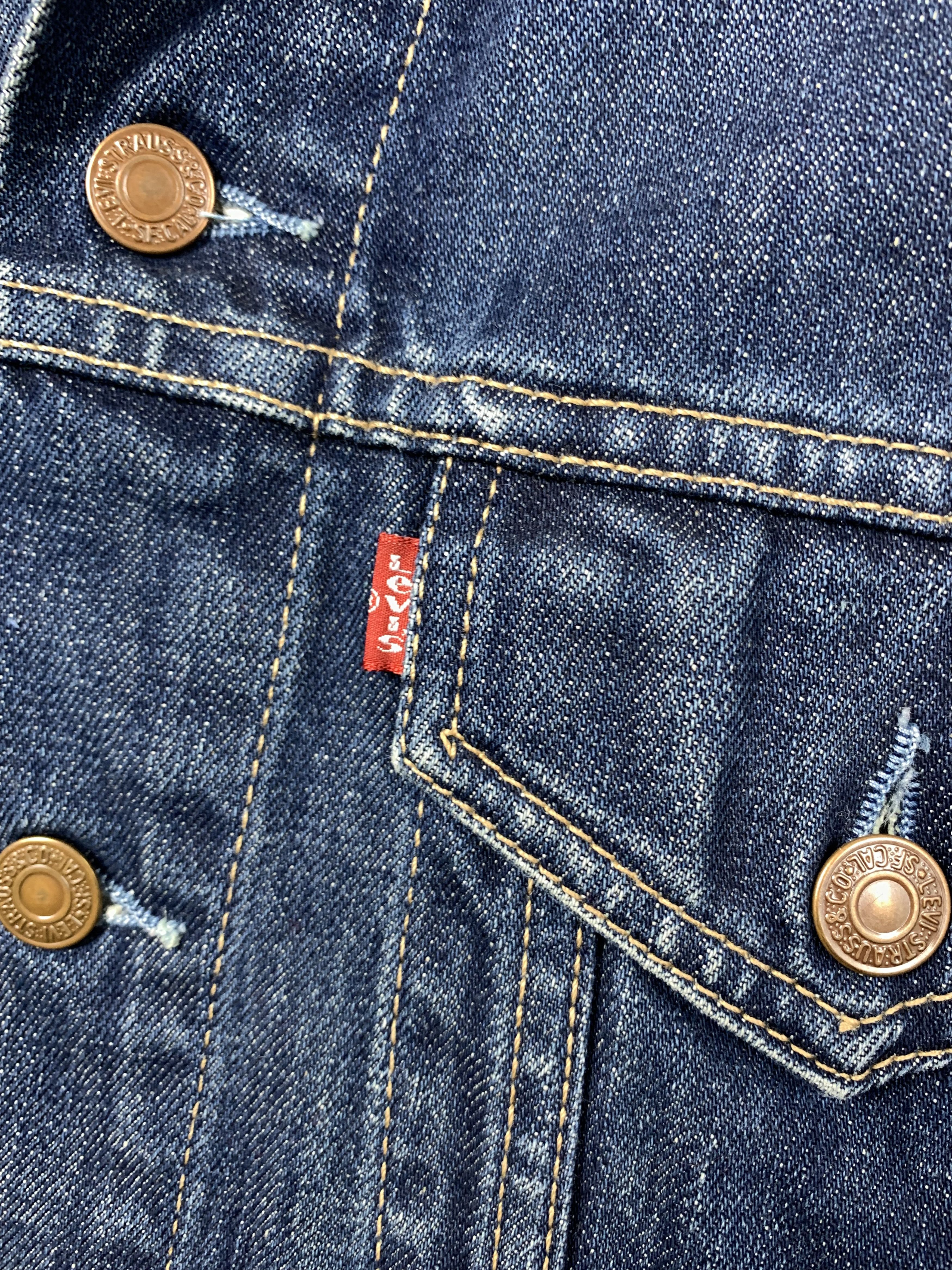 Levi's Vintage Levis Mens Denim Jacket Jeans Size US S / EU 44-46 / 1 - 3 Thumbnail
